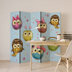 OWLY SQUAD 5-Panel Room Divider