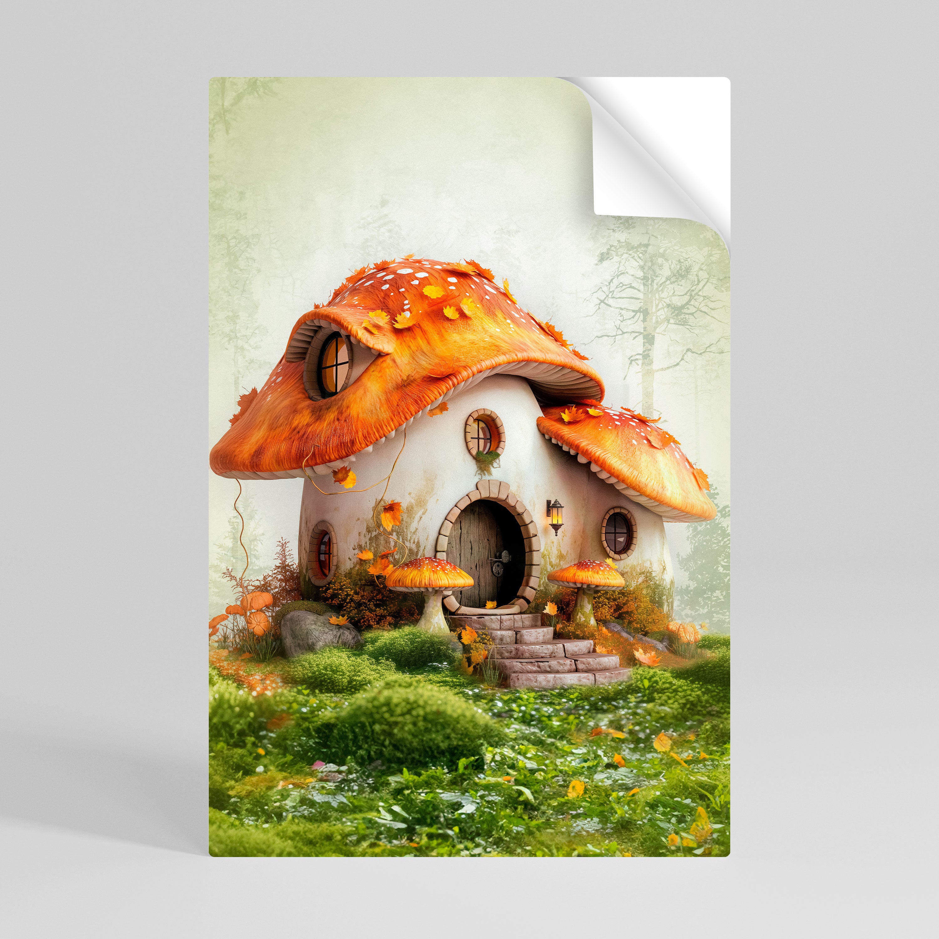 MYSTIC TOADSTOL Αφίσα με κόλλα και κολλήματα σε σχήμα κάθετου σκελετού