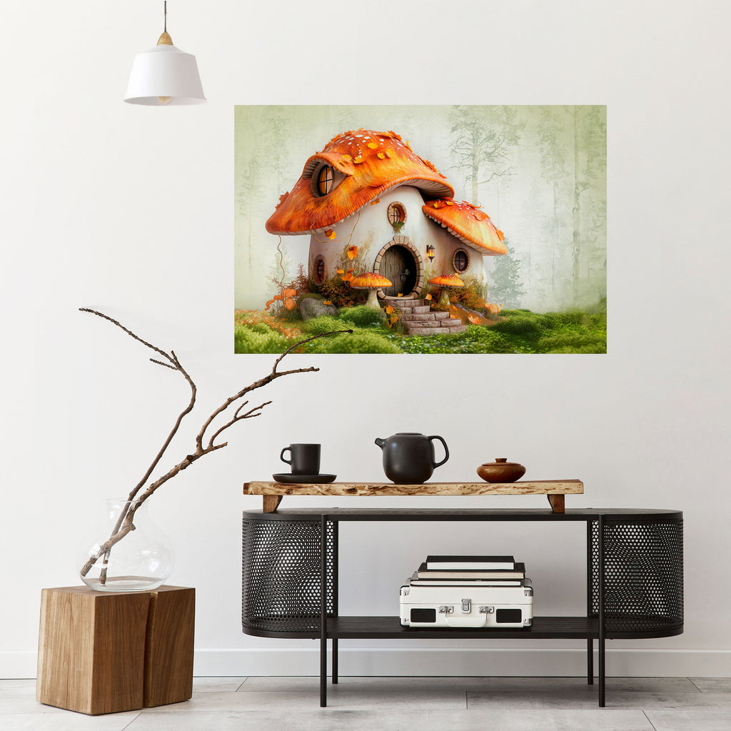 MYSTIC TOADSTOOL Peel and Stick Horizontal Poster