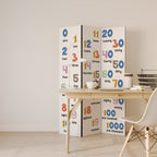 COUNTING LESSON 3-Panel Room Divider