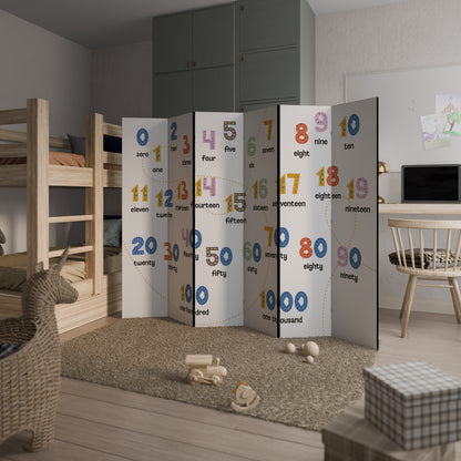 COUNTING LESSON Παραβάν με 6 πάνελ