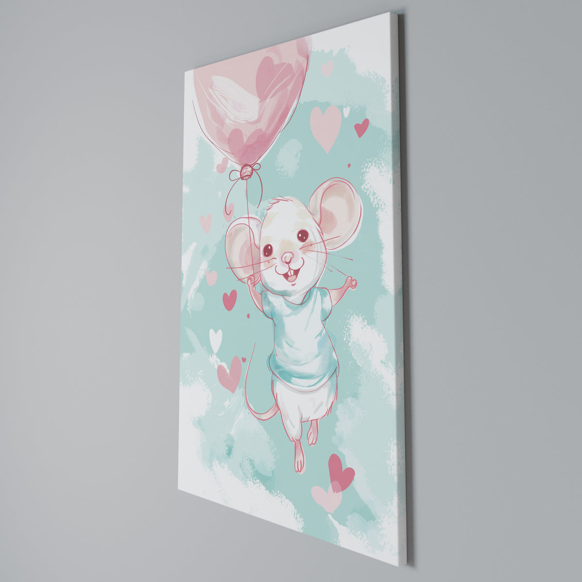 MOUSY FLOW Κατακόρυφος Πίνακας σε Καμβά
