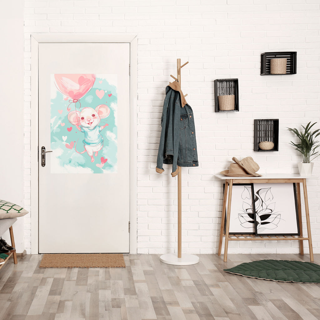 MOUSY FLOW Peel and Stick Vertical Poster