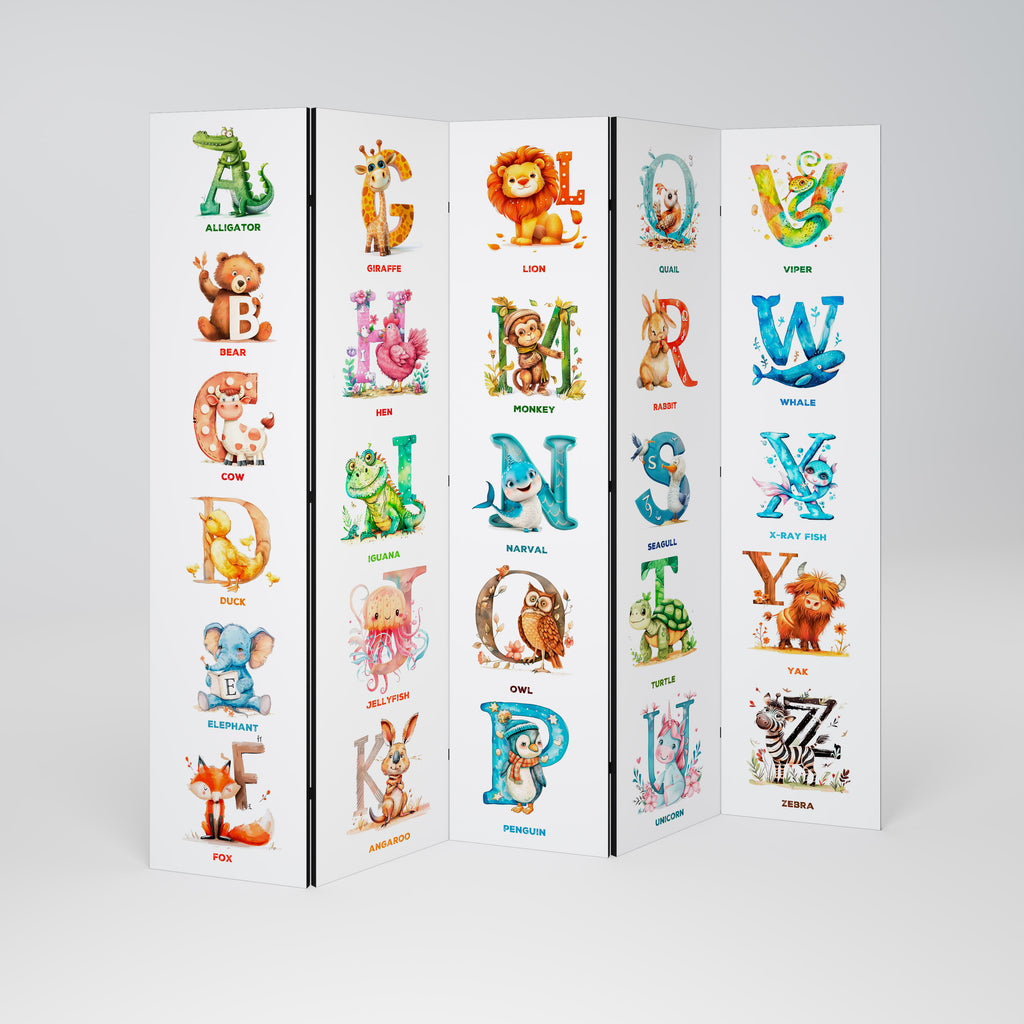 JOYFUL LETTERS Παραβάν με 5 πάνελ