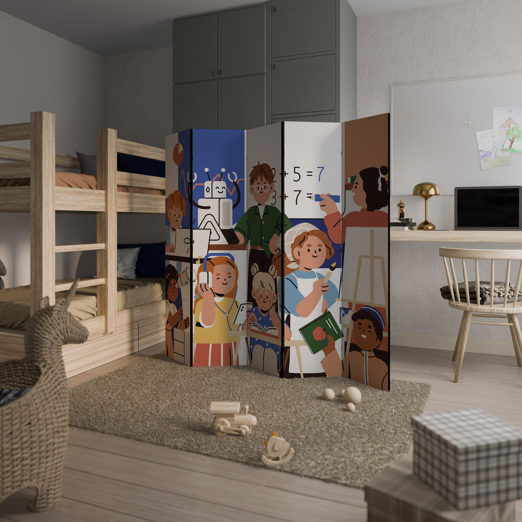 SCHOOL VIBE Παραβάν με 5 πάνελ