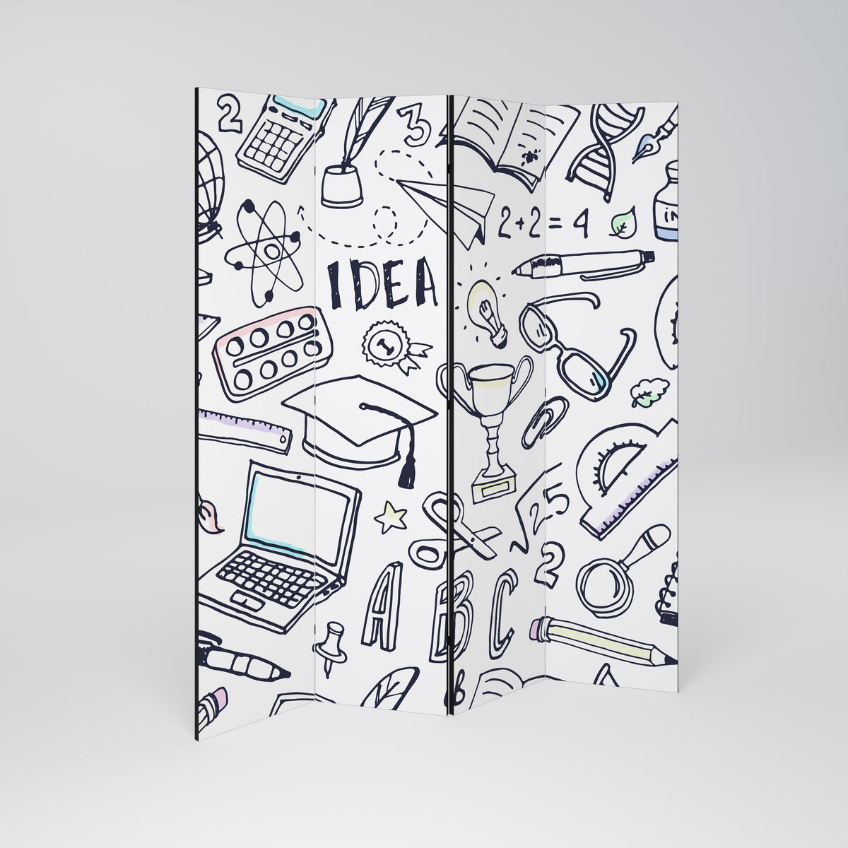 SCHOOL STUFF Παραβάν με 4 πάνελ
