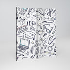 SCHOOL STUFF Παραβάν με 4 πάνελ