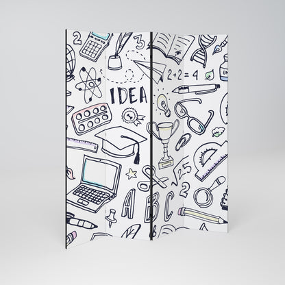 SCHOOL STUFF 4-Panel Room Divider