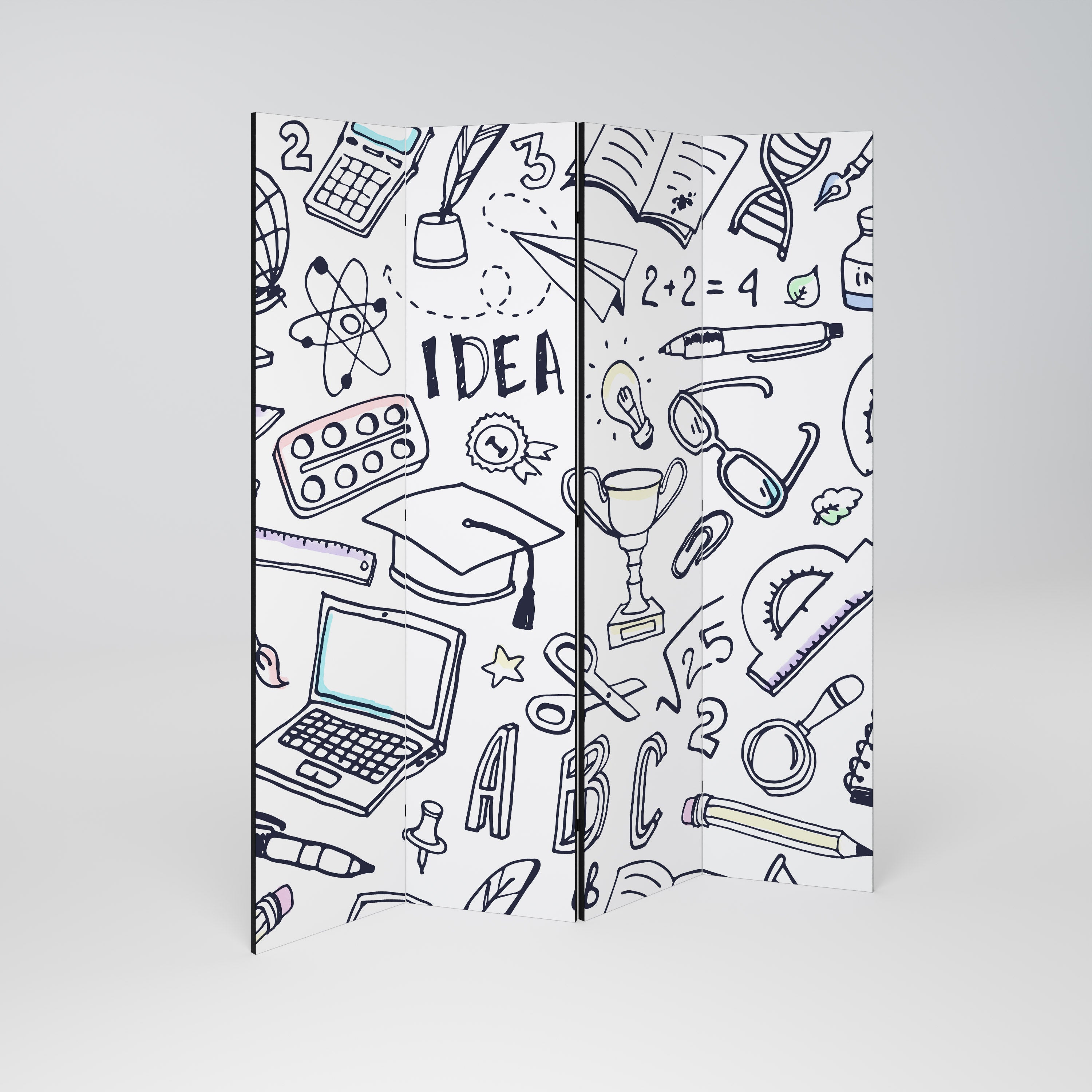 SCHOOL STUFF Παραβάν με 4 πάνελ