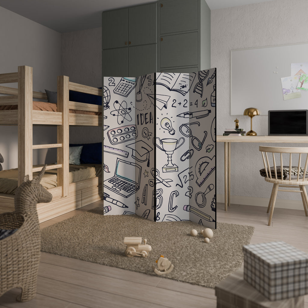 SCHOOL STUFF Παραβάν με 4 πάνελ