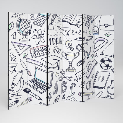 SCHOOL STUFF 6-Panel Room Divider