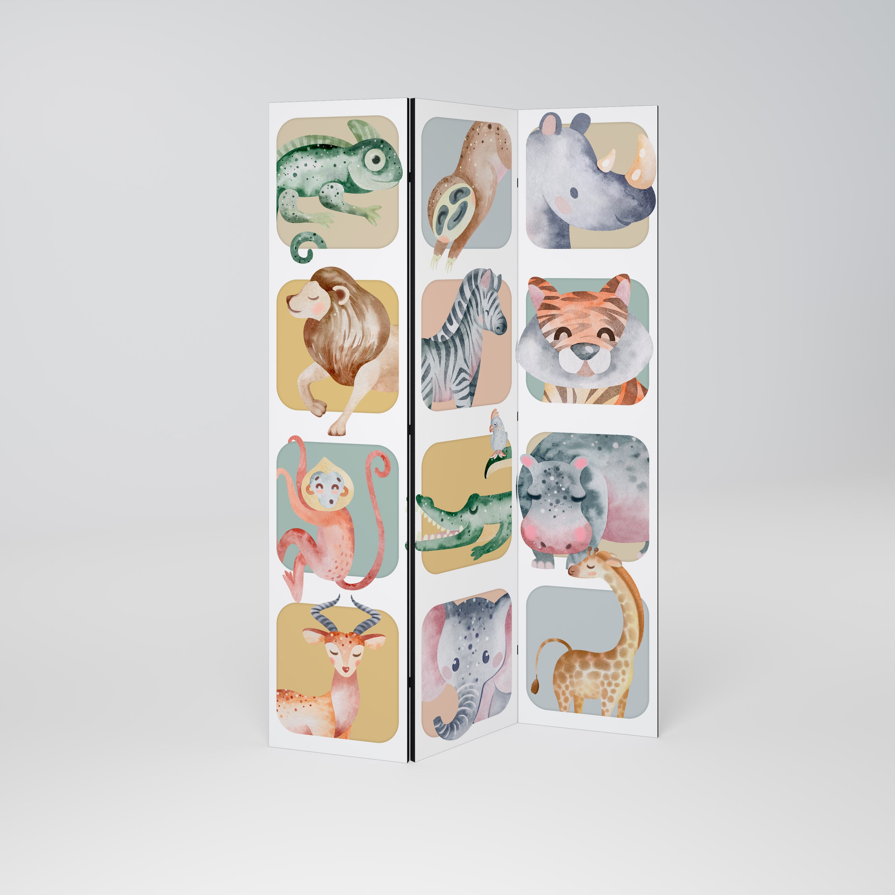 TROPICAL SQUAD Παραβάν με 3 πάνελ