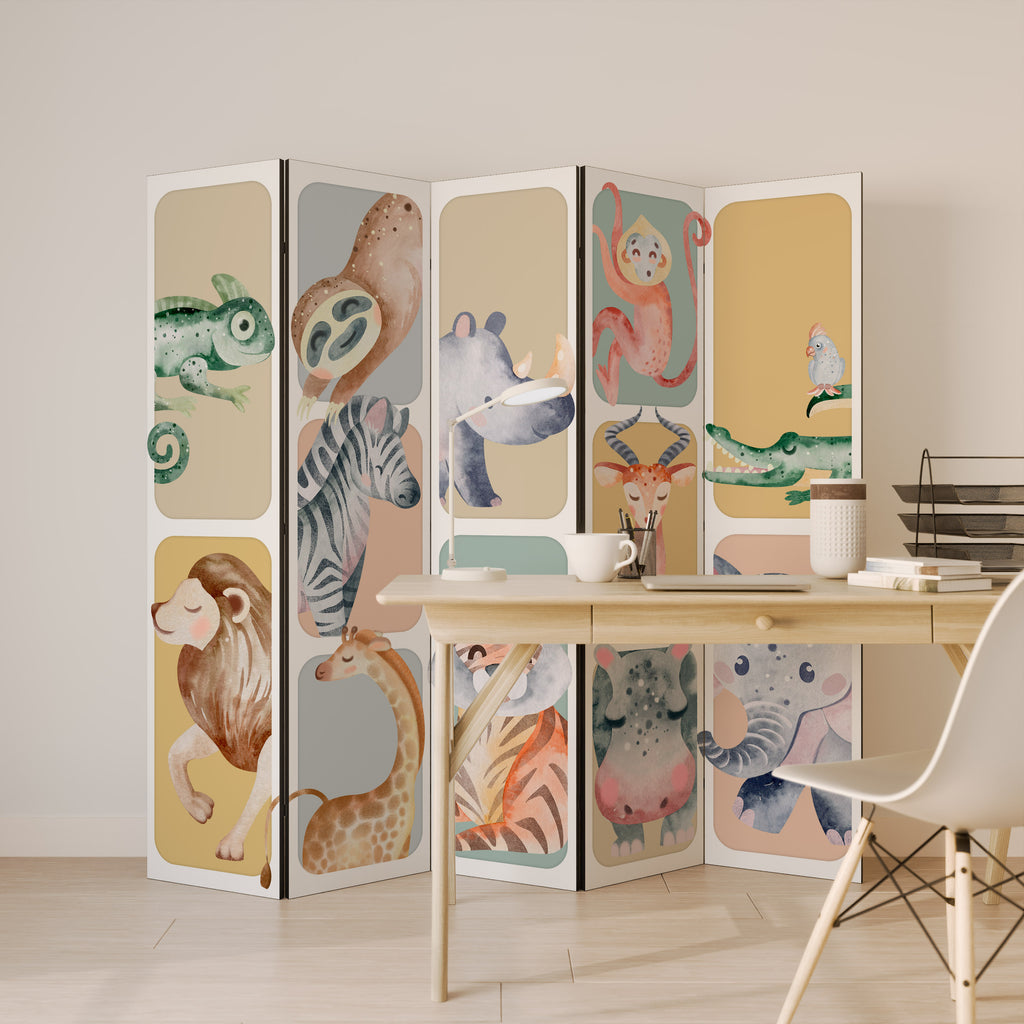 TROPICAL SQUAD Παραβάν με 5 πάνελ