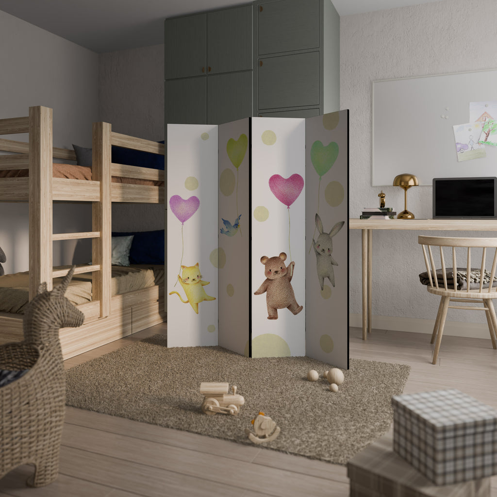 BALLOON FRIENDS Παραβάν με 4 πάνελ