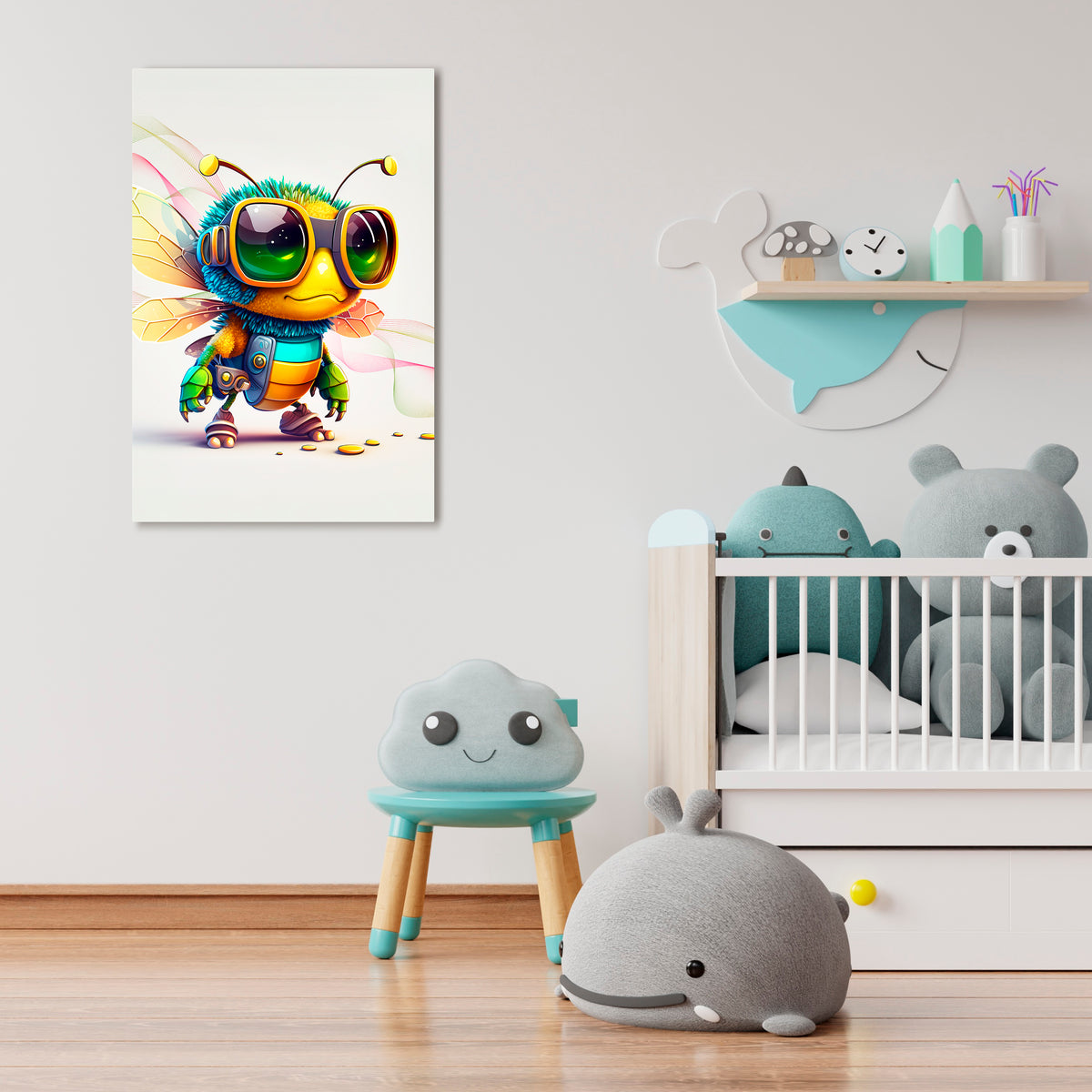 BUZZ BUDDY Κατακόρυφος Πίνακας σε Καμβά
