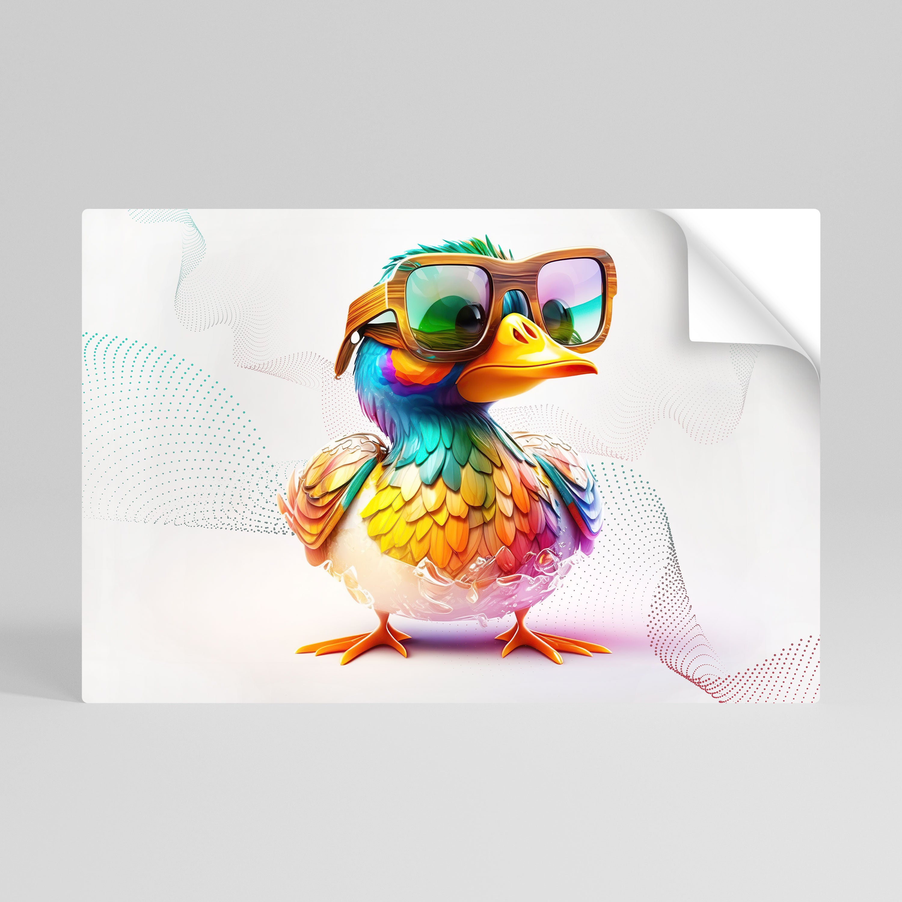 QUACKY FUN Αυτοκόλλητη Αφίσα οριζόντια