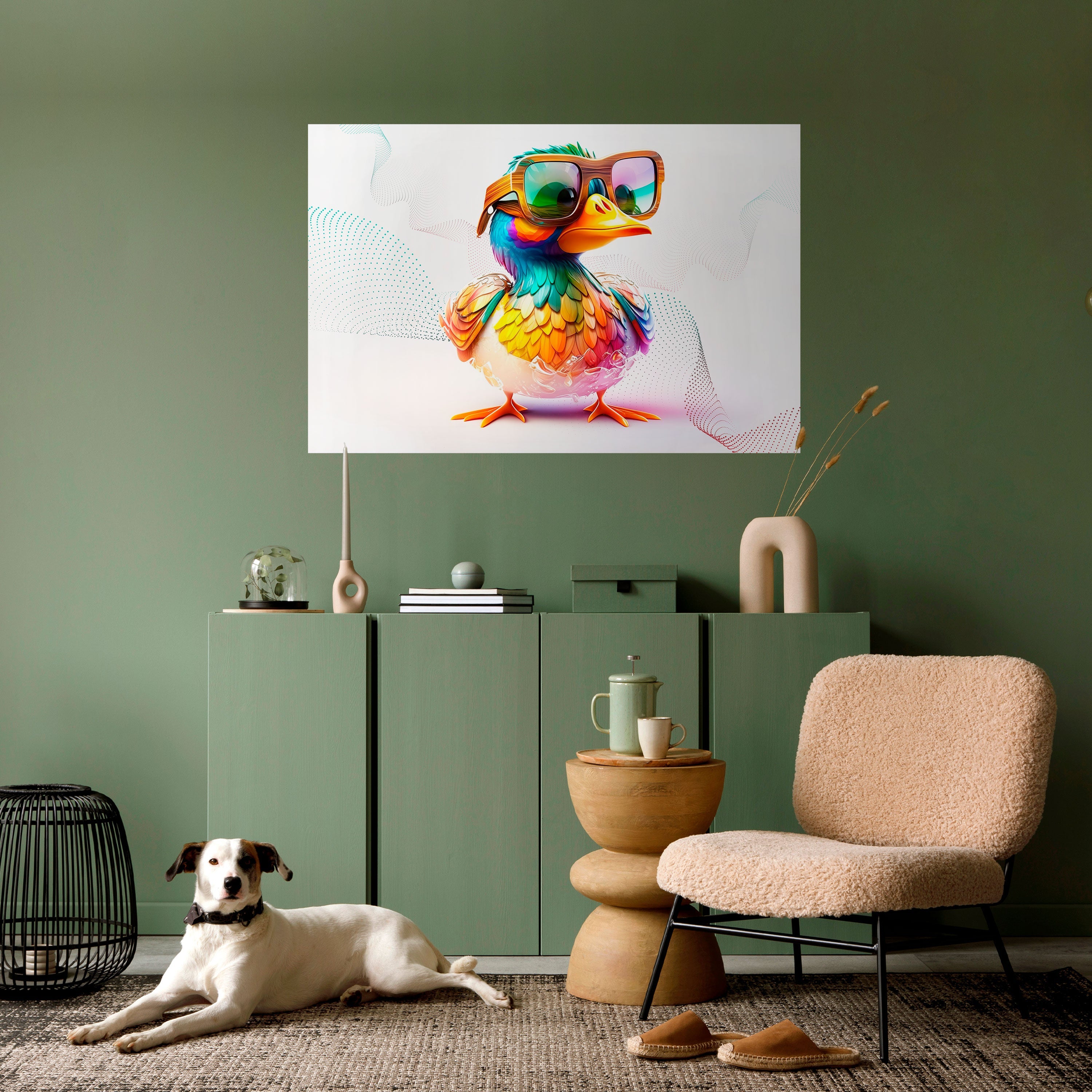 QUACKY FUN Peel and Stick Horizontal Poster