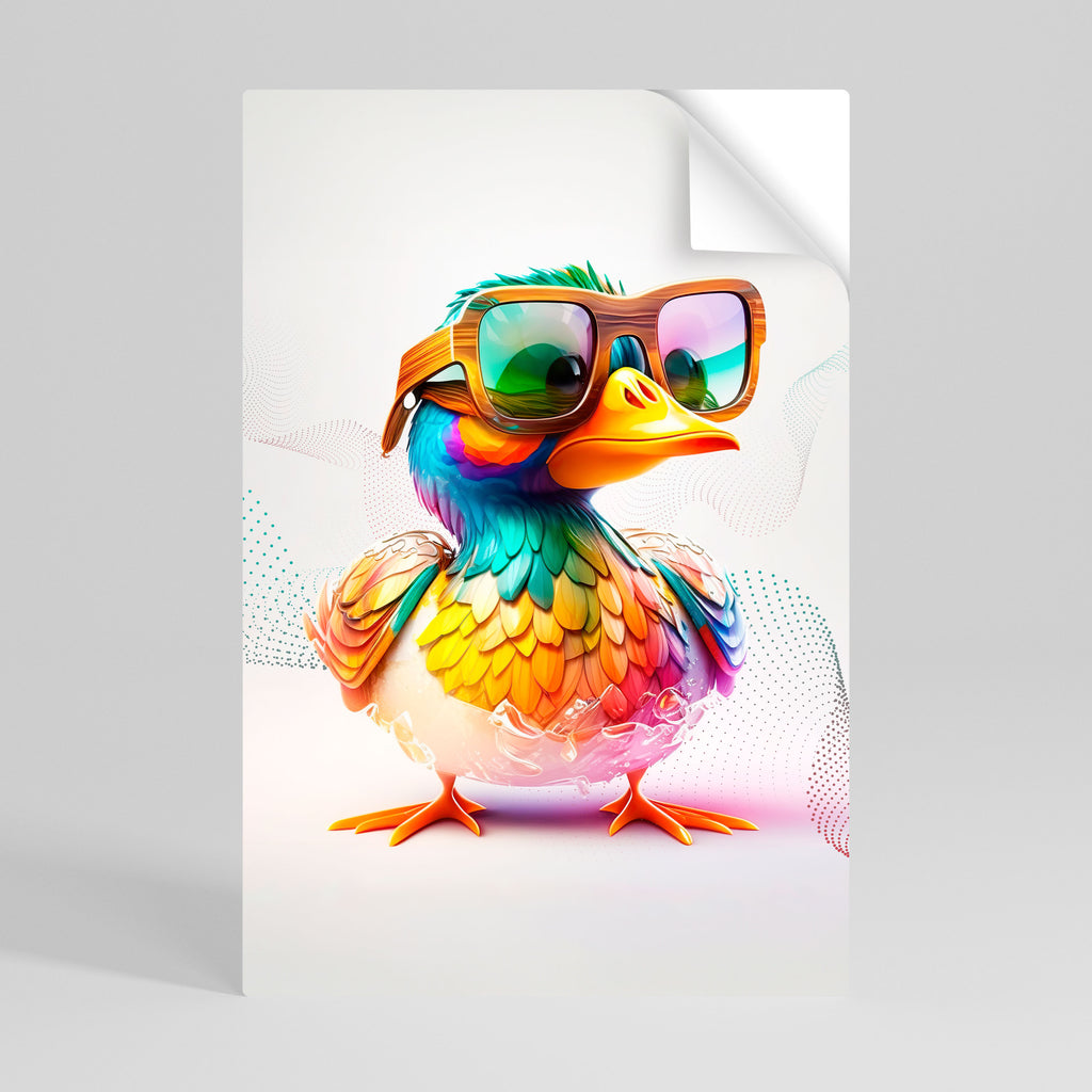 Αφίσα QUACKY FUN με δυνατότητα ξεφλουδίσματος και κολλήματος