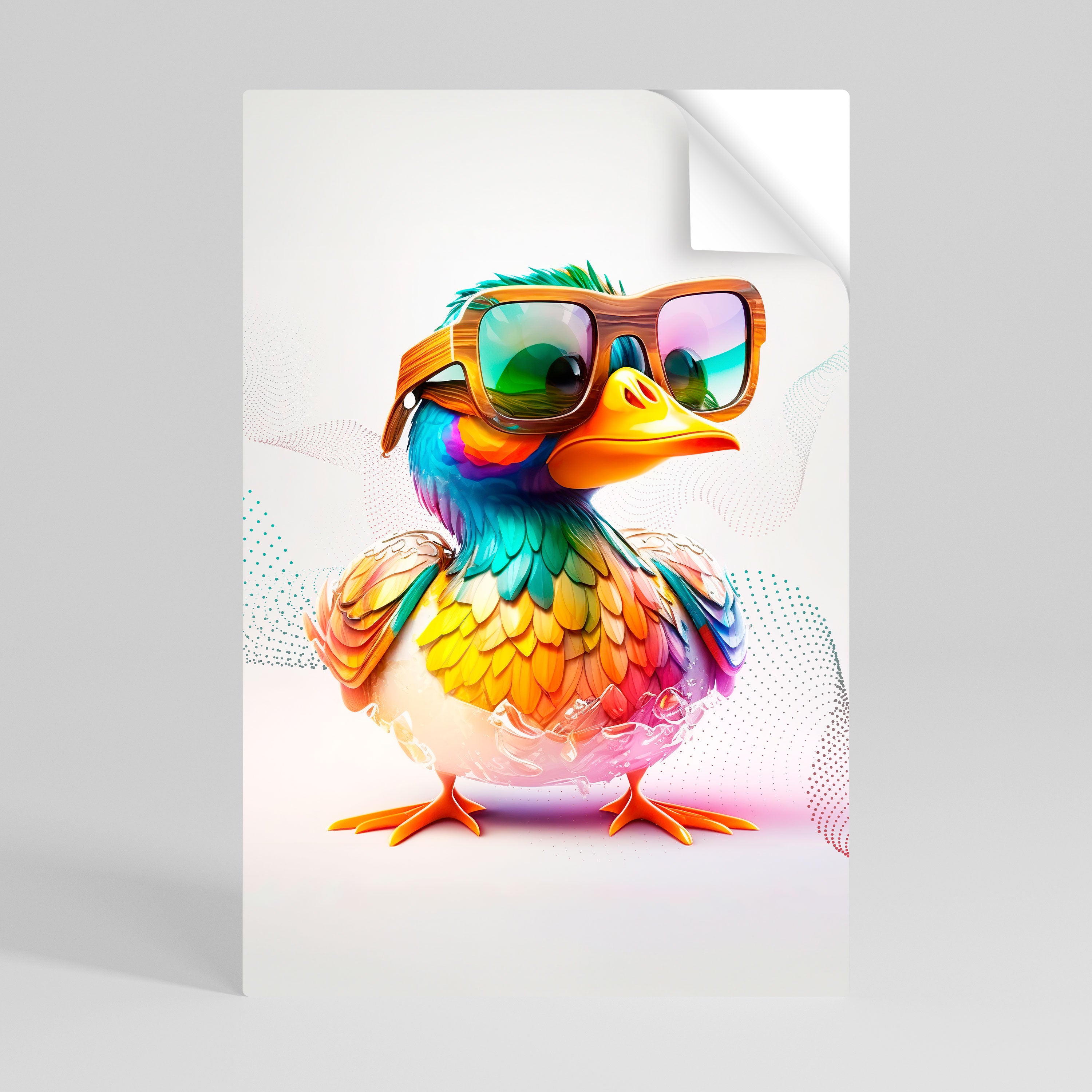 Αφίσα QUACKY FUN με δυνατότητα ξεφλουδίσματος και κολλήματος