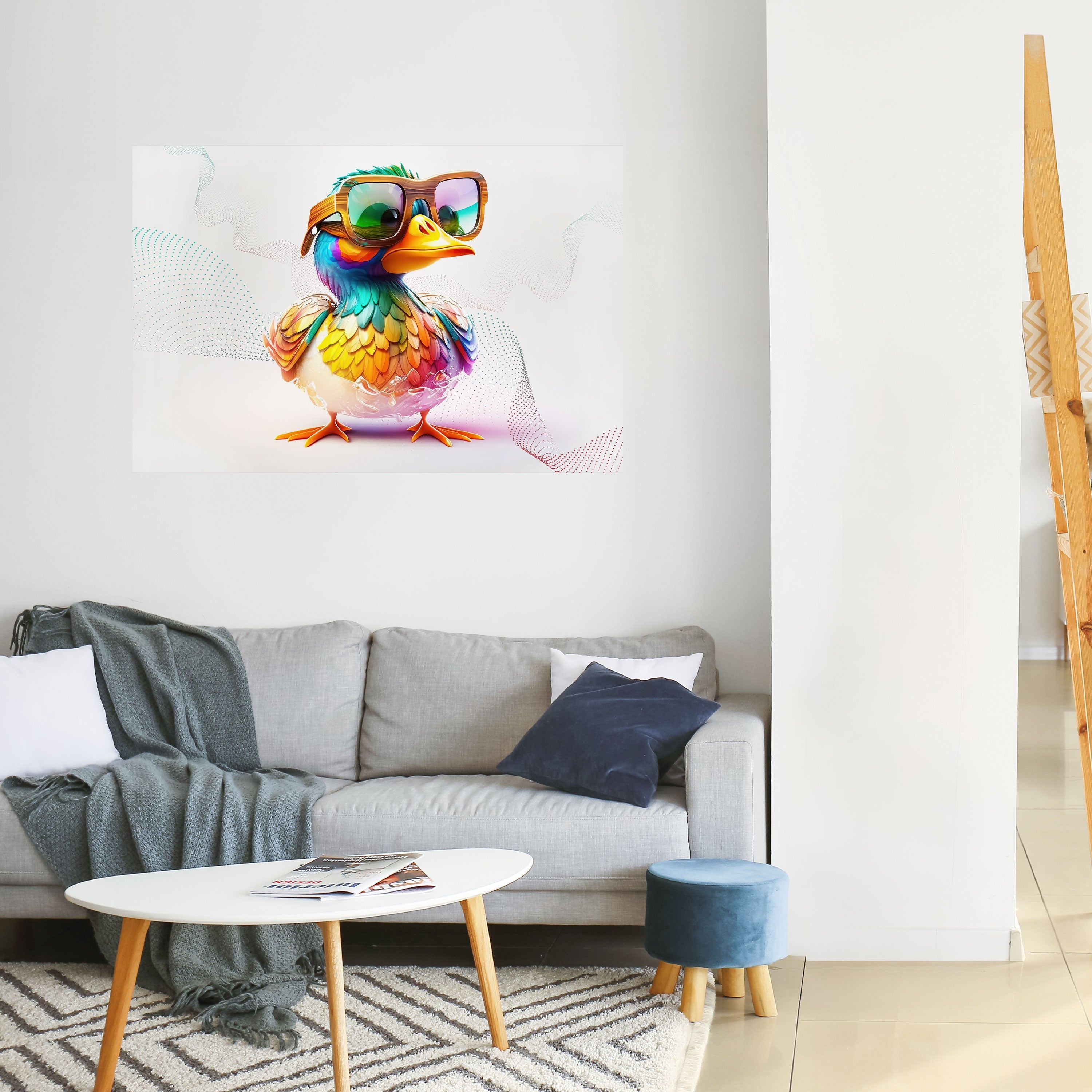 QUACKY FUN Peel and Stick Horizontal Poster