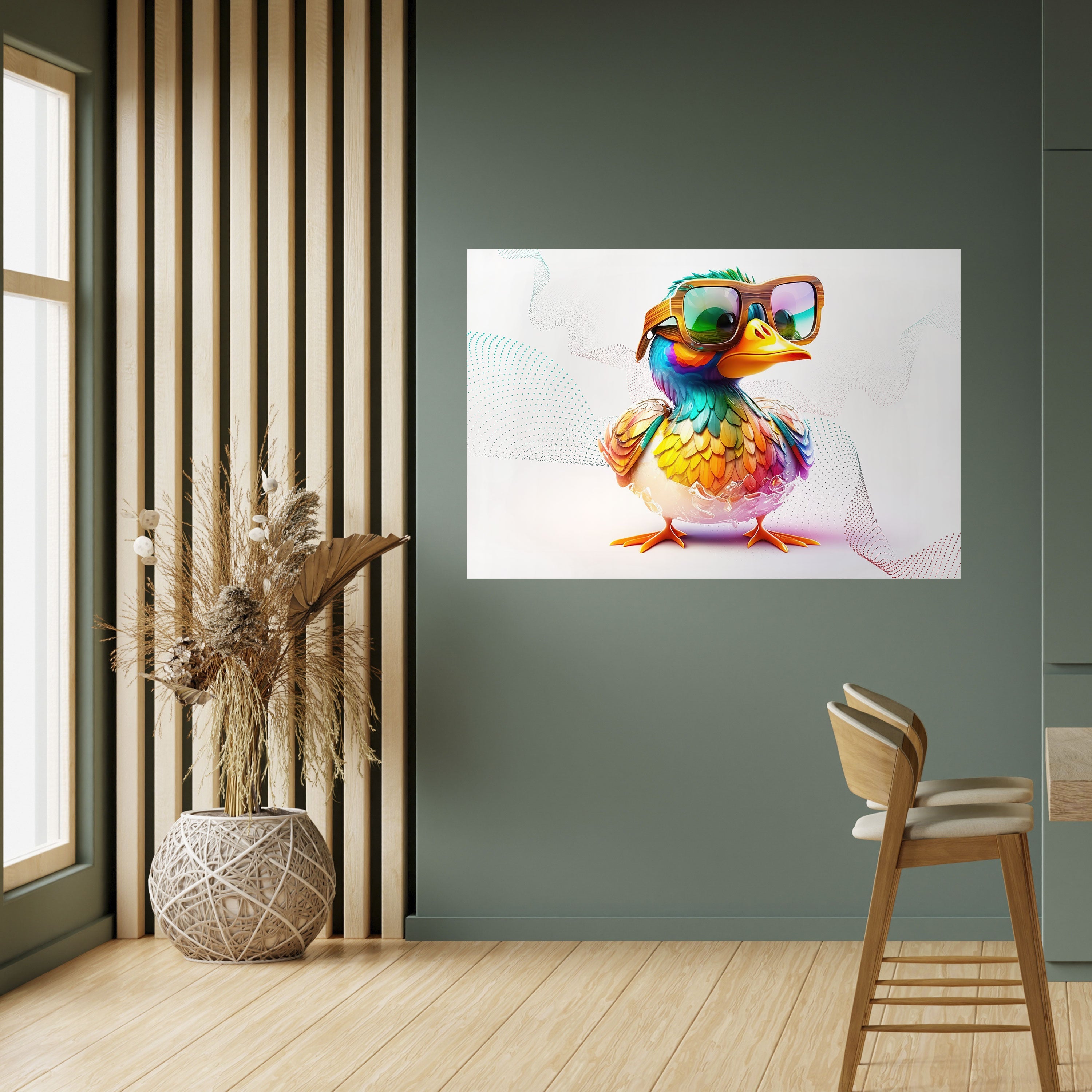 QUACKY FUN Peel and Stick Horizontal Poster