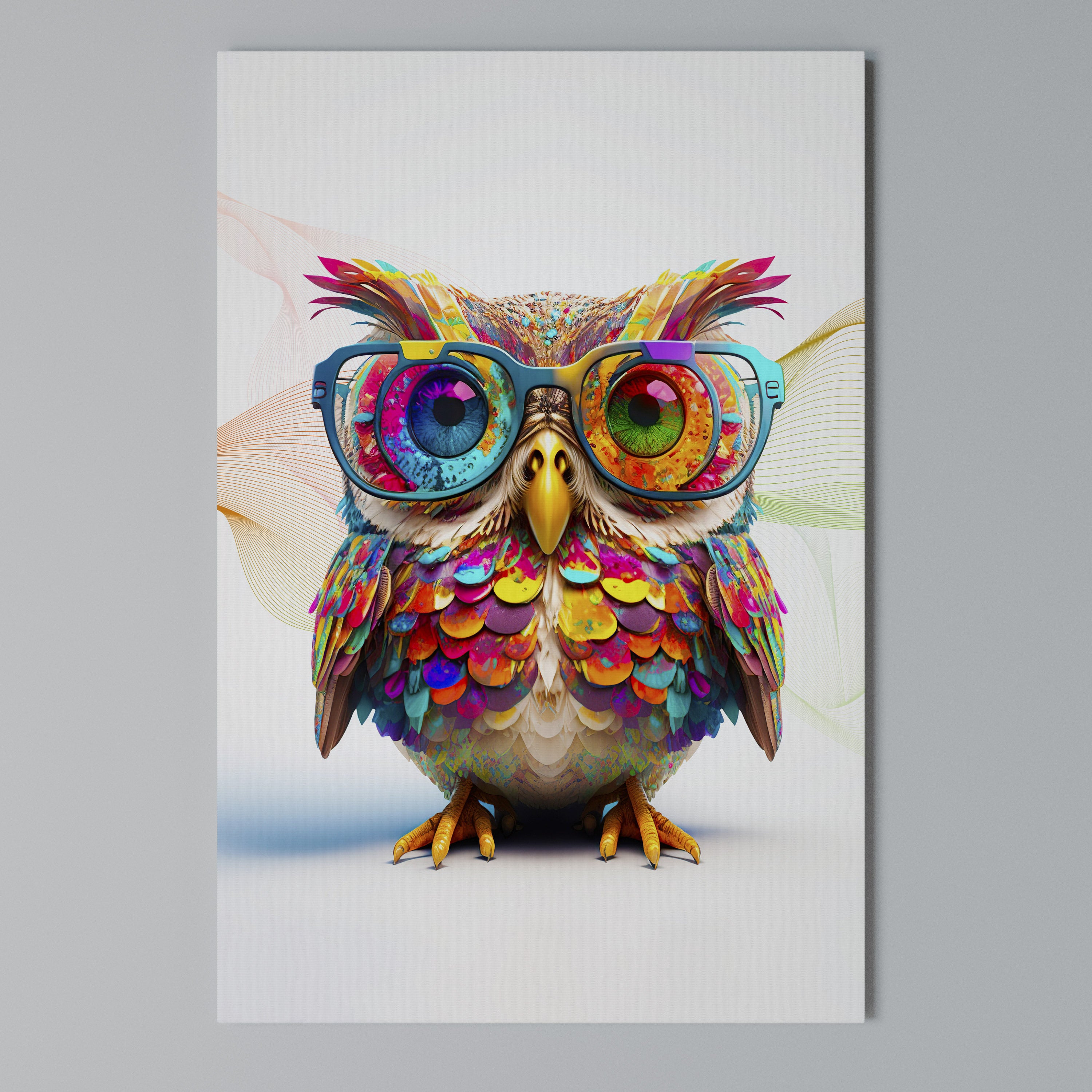HOOT HOOT Κατακόρυφος Πίνακας σε Καμβά