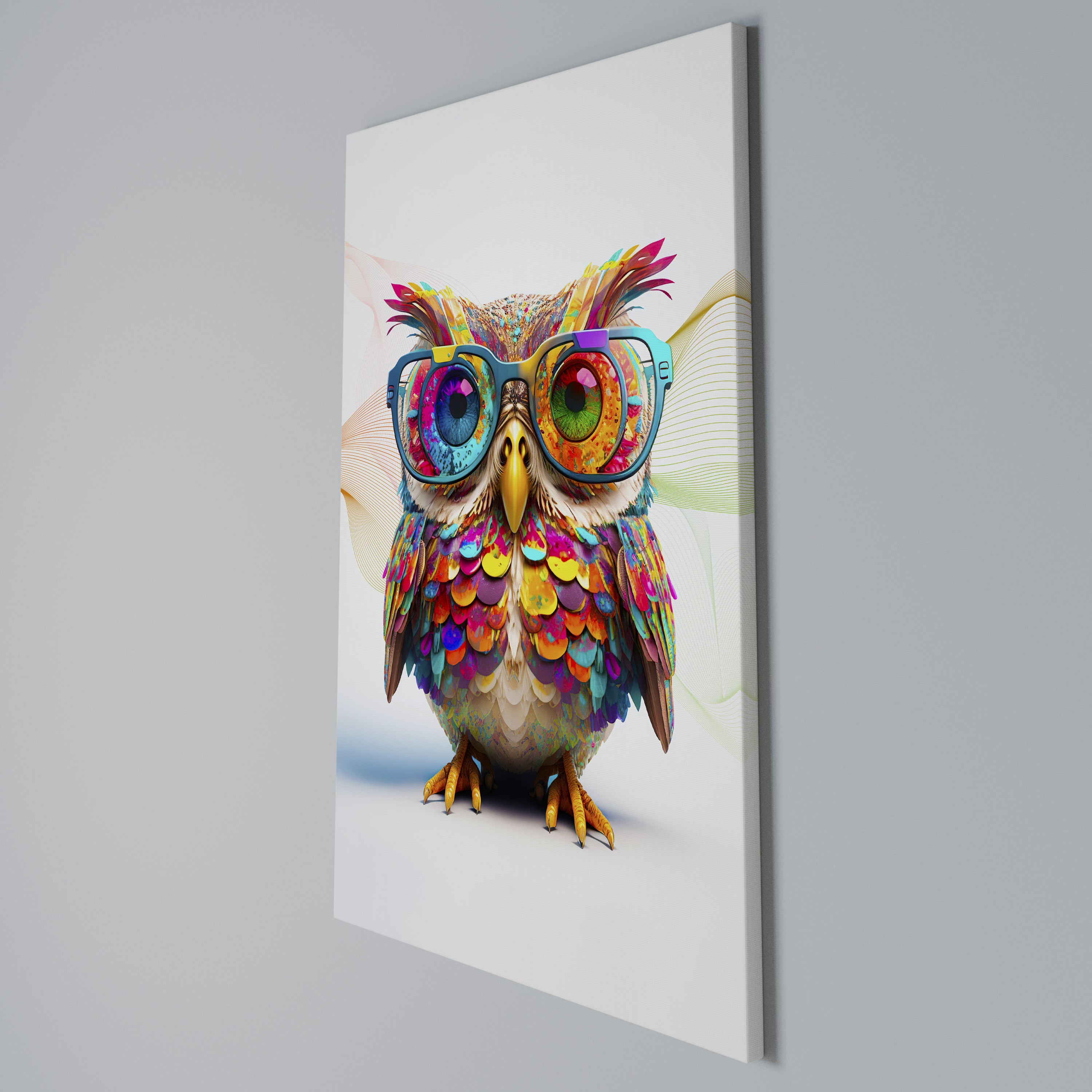 HOOT HOOT Κατακόρυφος Πίνακας σε Καμβά
