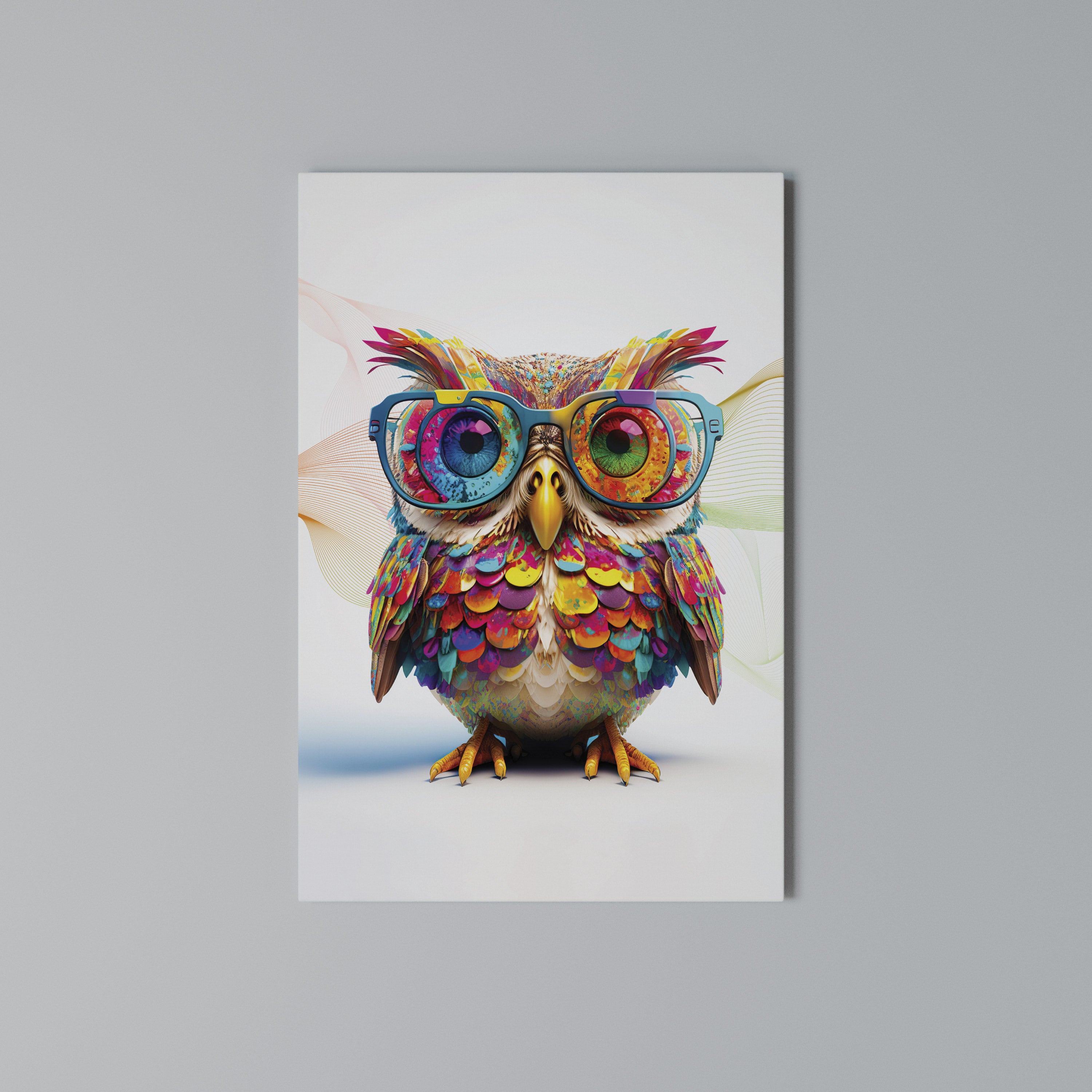 HOOT HOOT Κατακόρυφος Πίνακας σε Καμβά