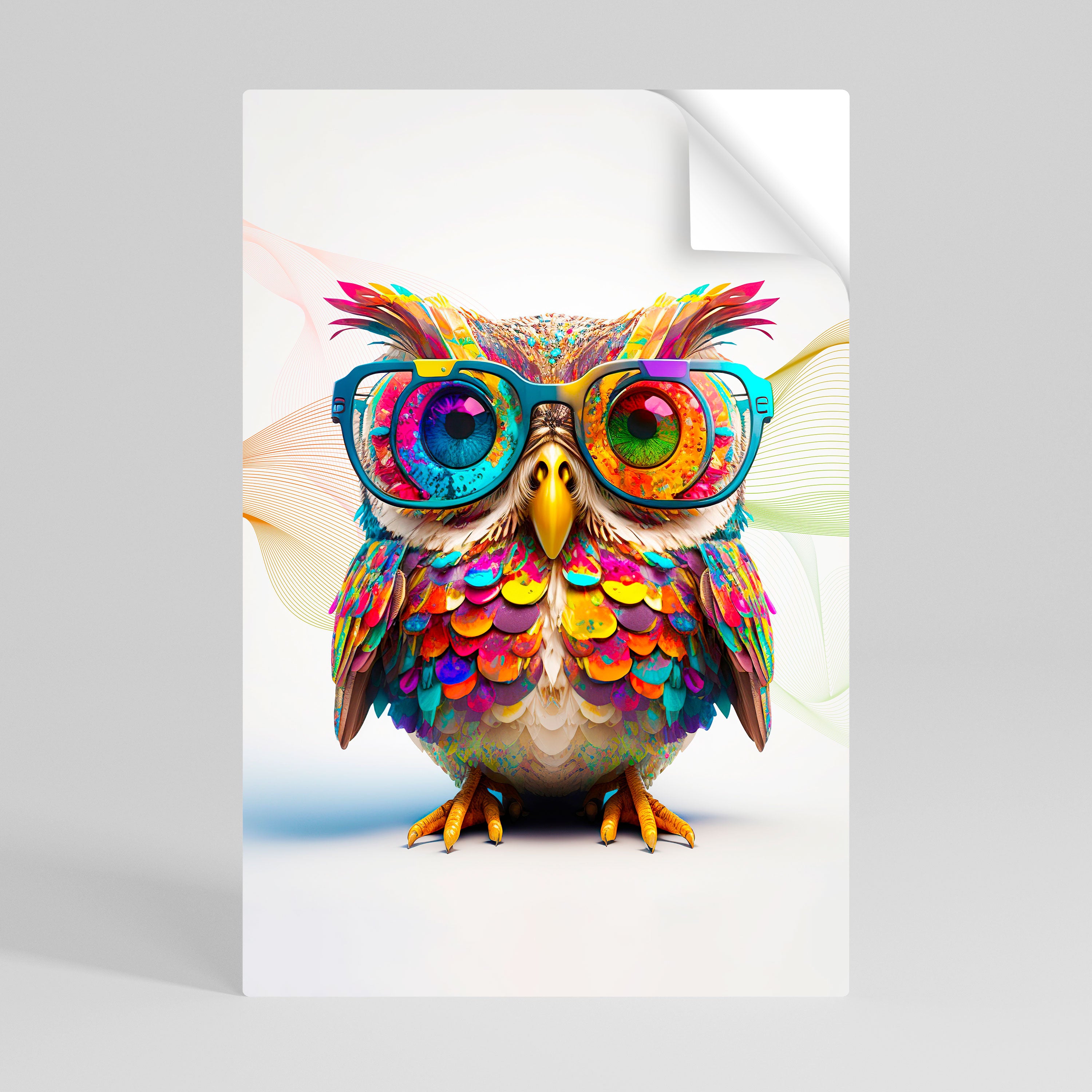 HOOT HOOT Αφίσα με κάθετη κόλλα και κολλήματα