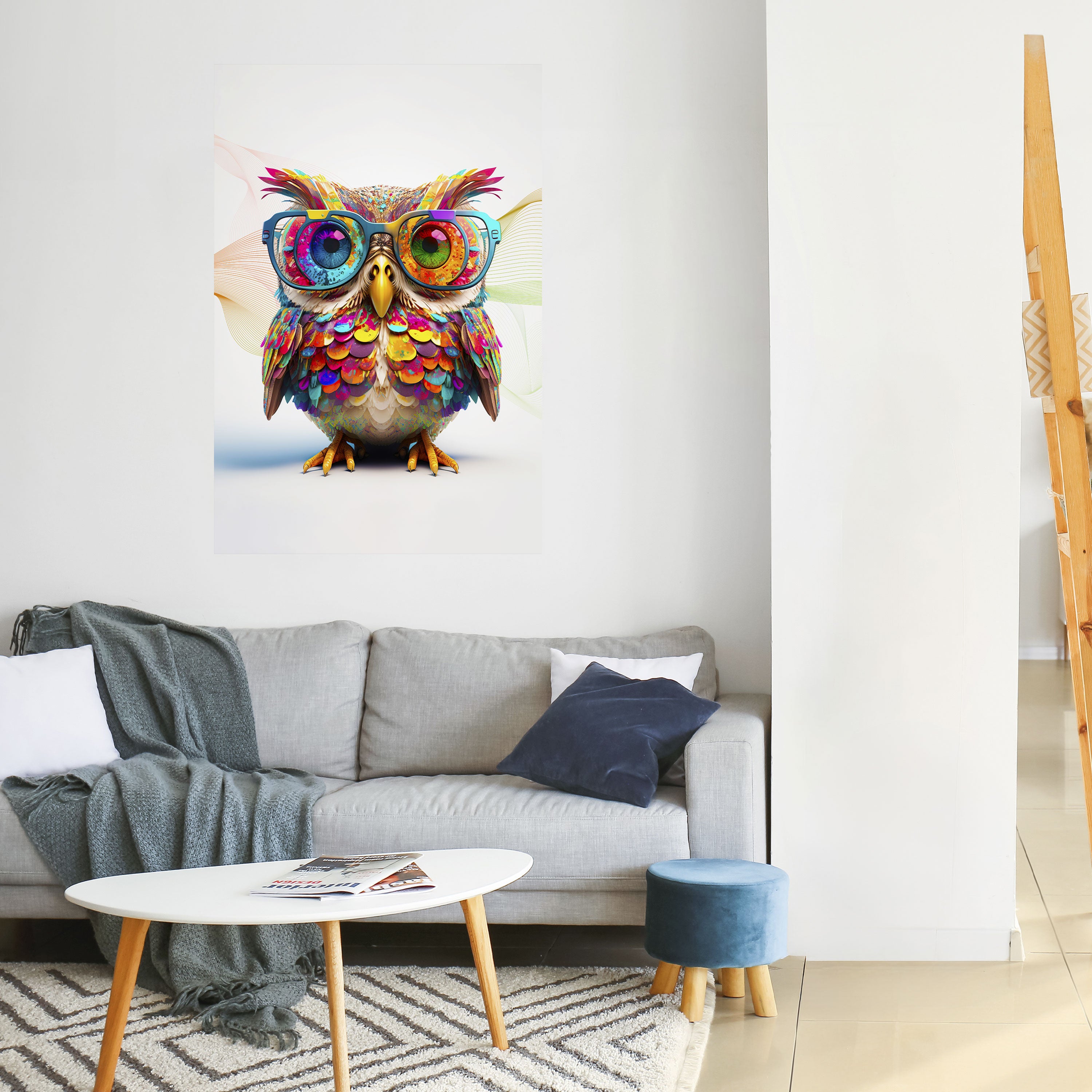HOOT HOOT Αφίσα με κάθετη κόλλα και κολλήματα