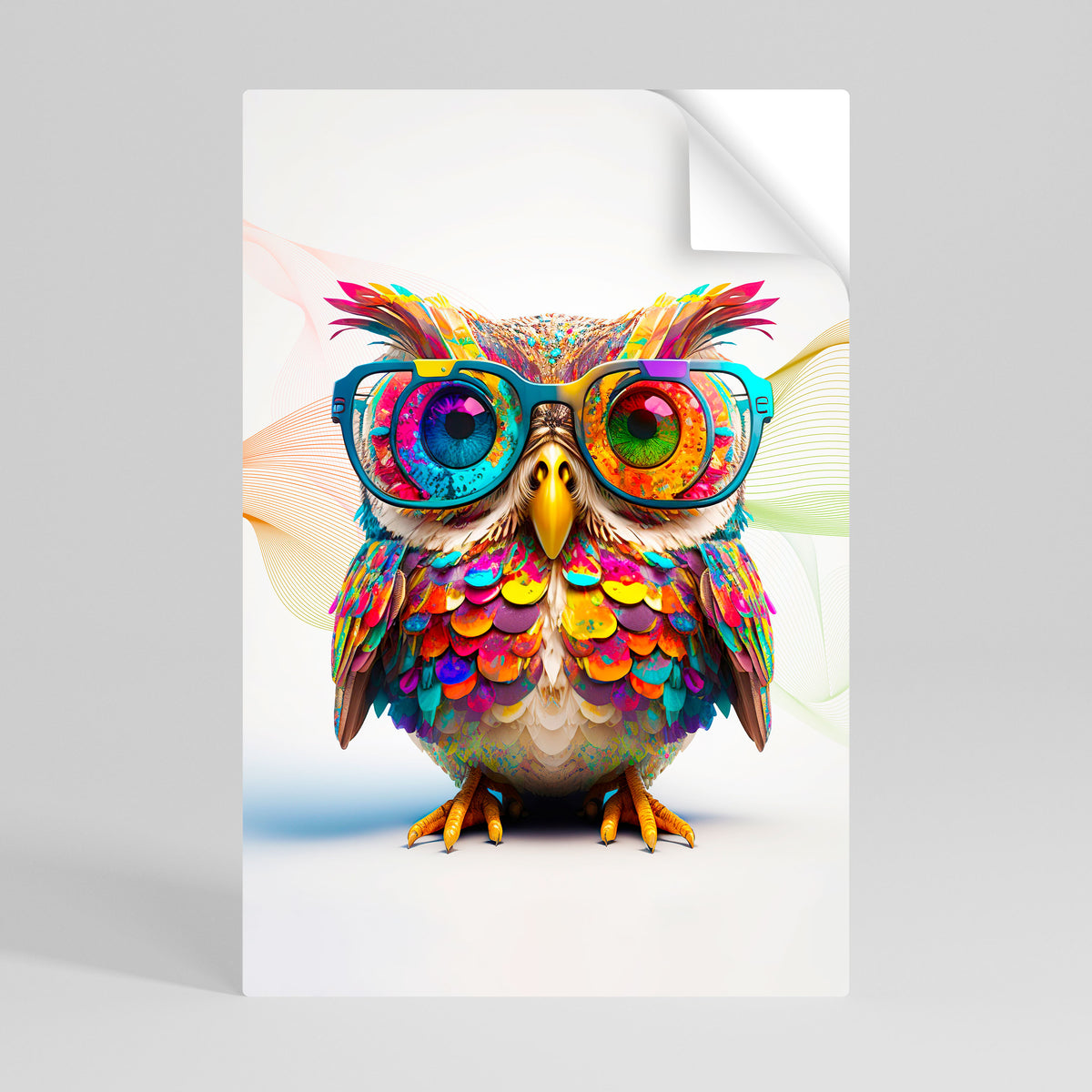 HOOT HOOT Αυτοκόλλητη Αφίσα κάθετη