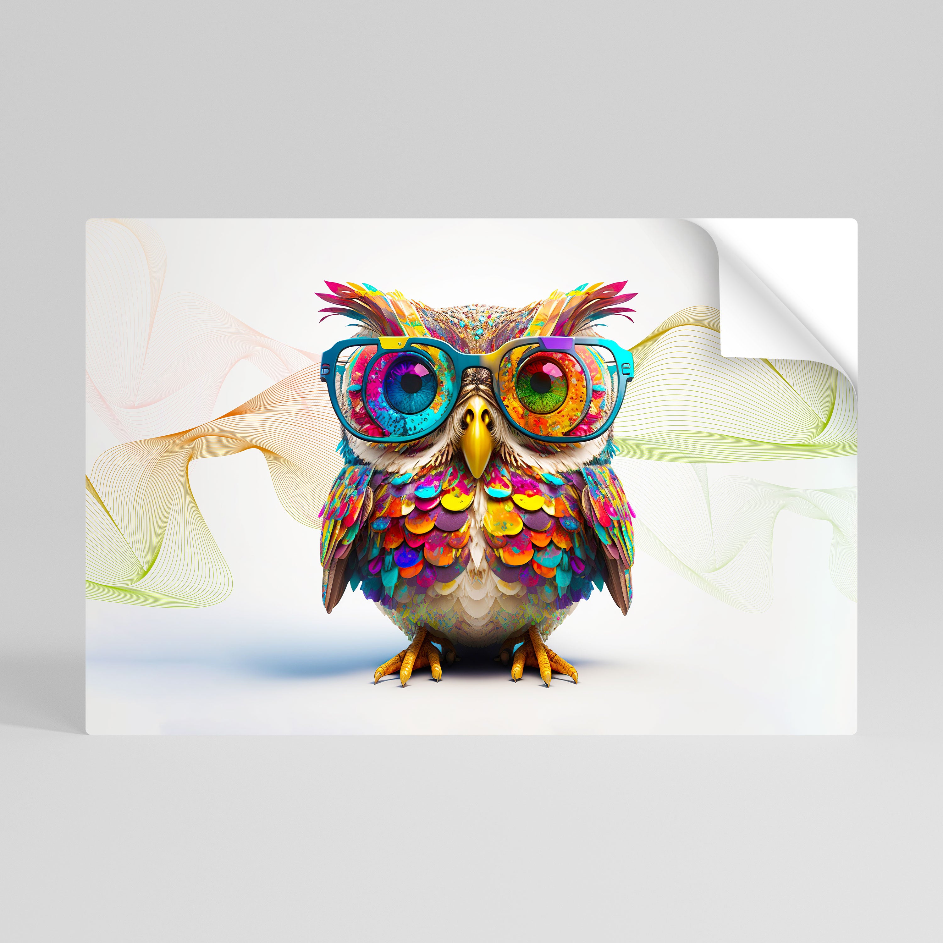 HOOT HOOT Peel and Stick Horizontal Poster