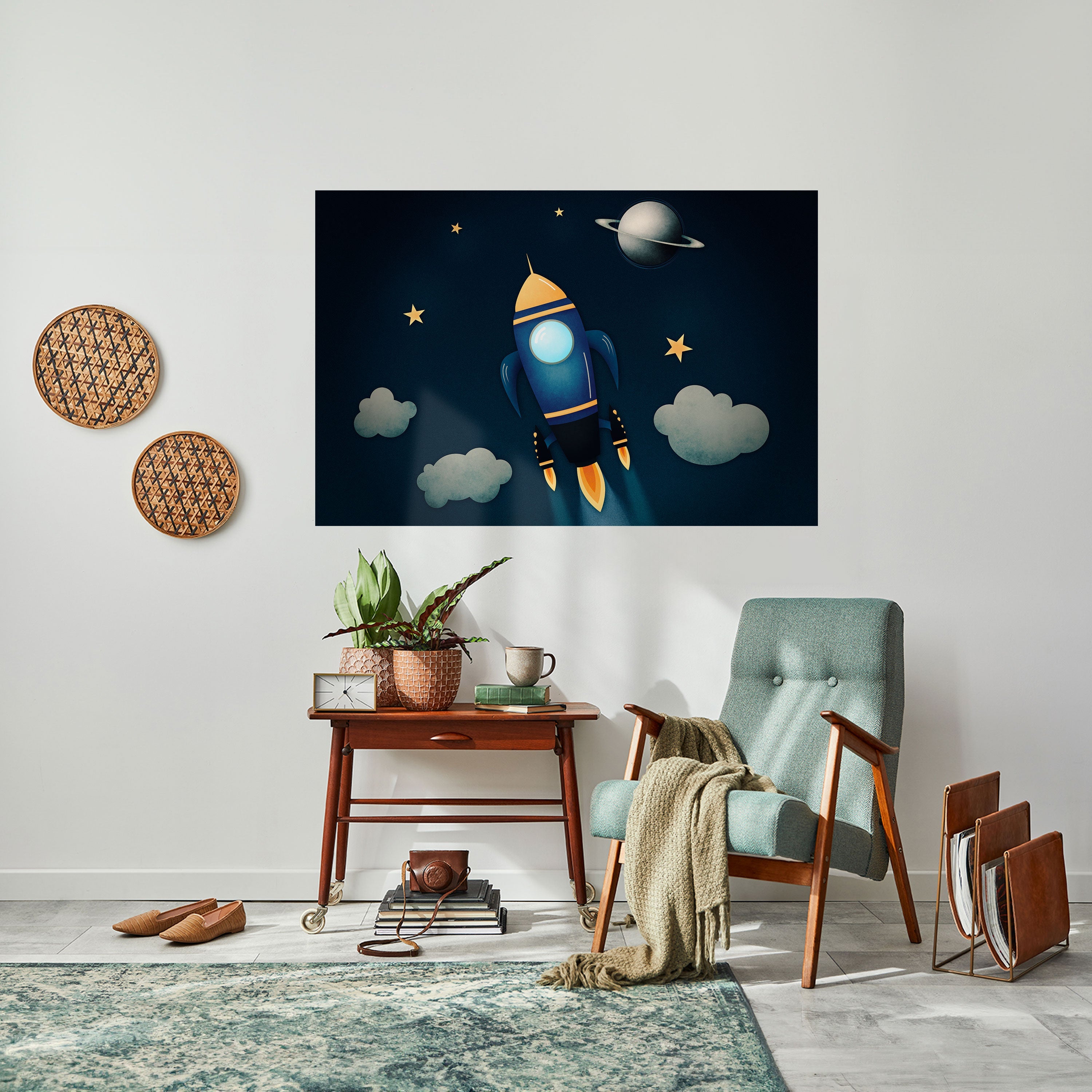 STELLAR SWING Peel and Stick Horizontal Poster