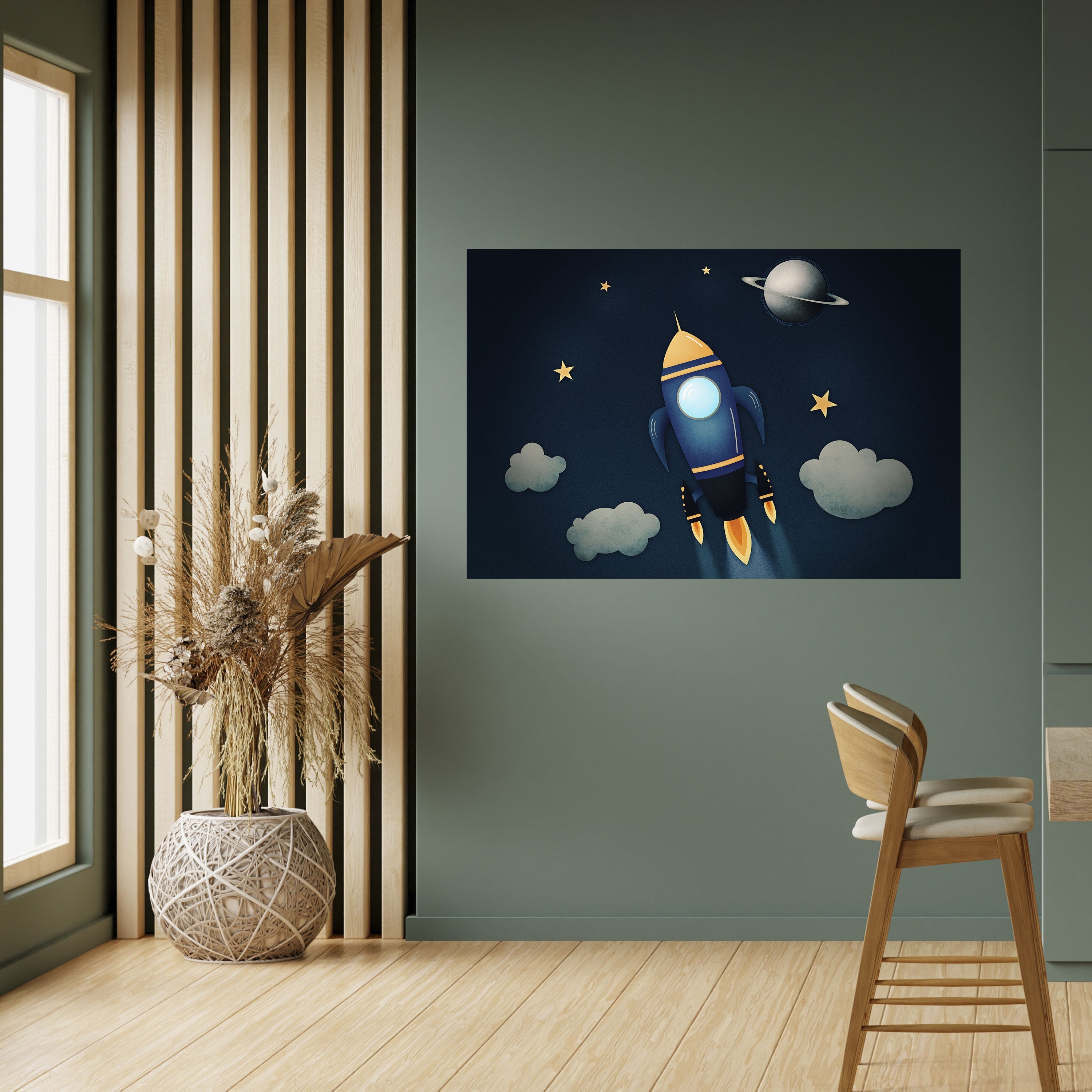 STELLAR SWING Peel and Stick Horizontal Poster
