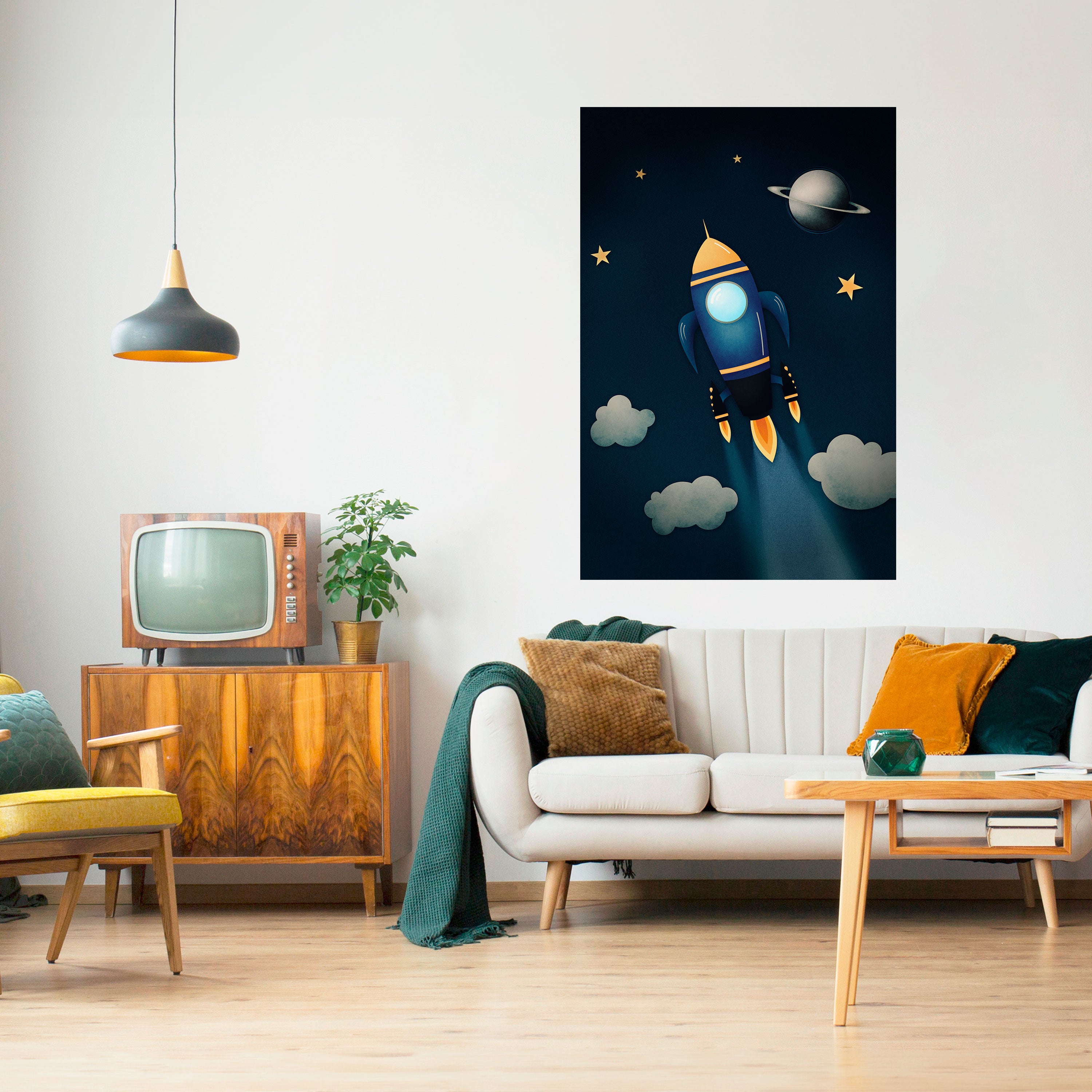 STELLAR SWING Αφίσα με κόλλα και κολλήματα κάθετης σχεδίασης