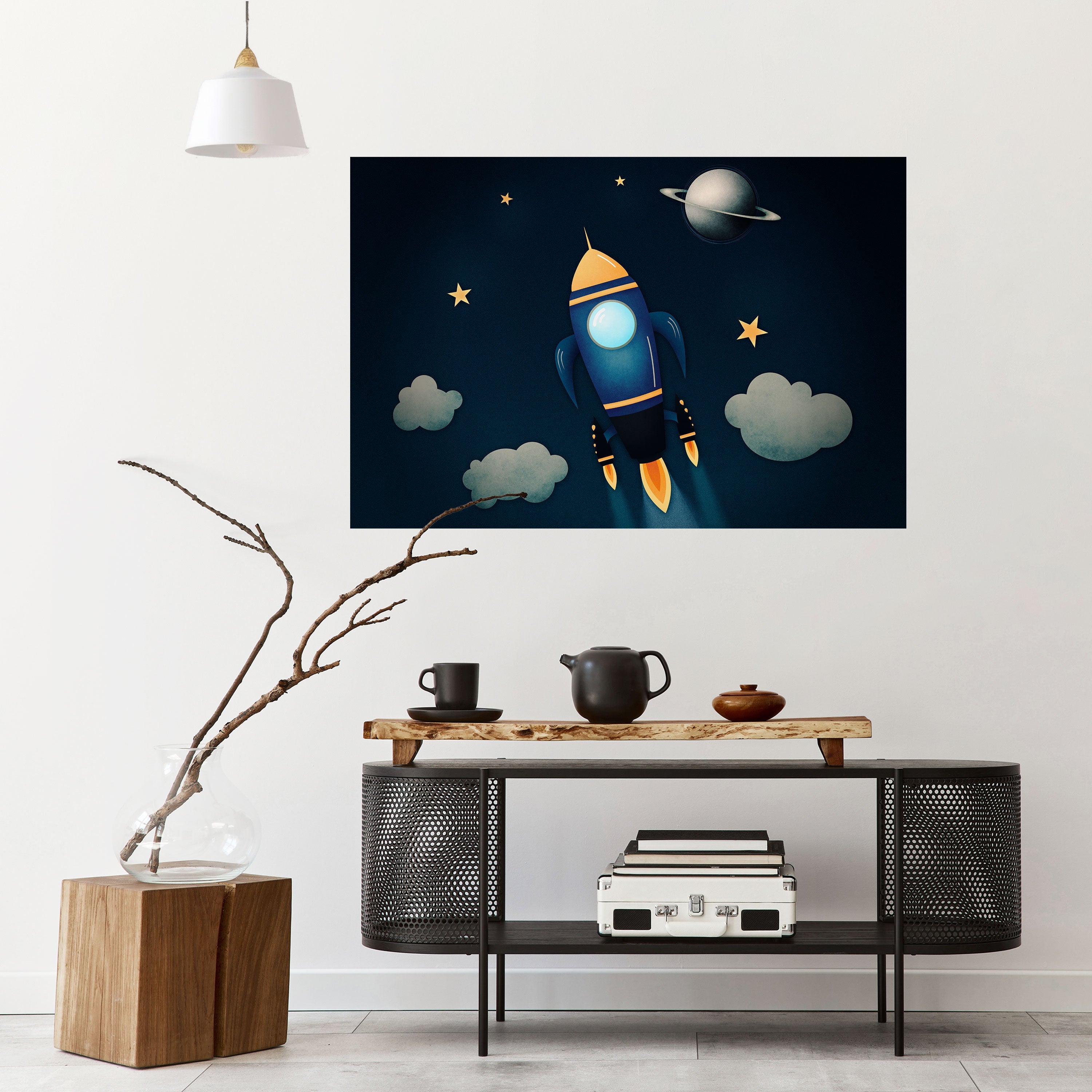 STELLAR SWING Peel and Stick Horizontal Poster