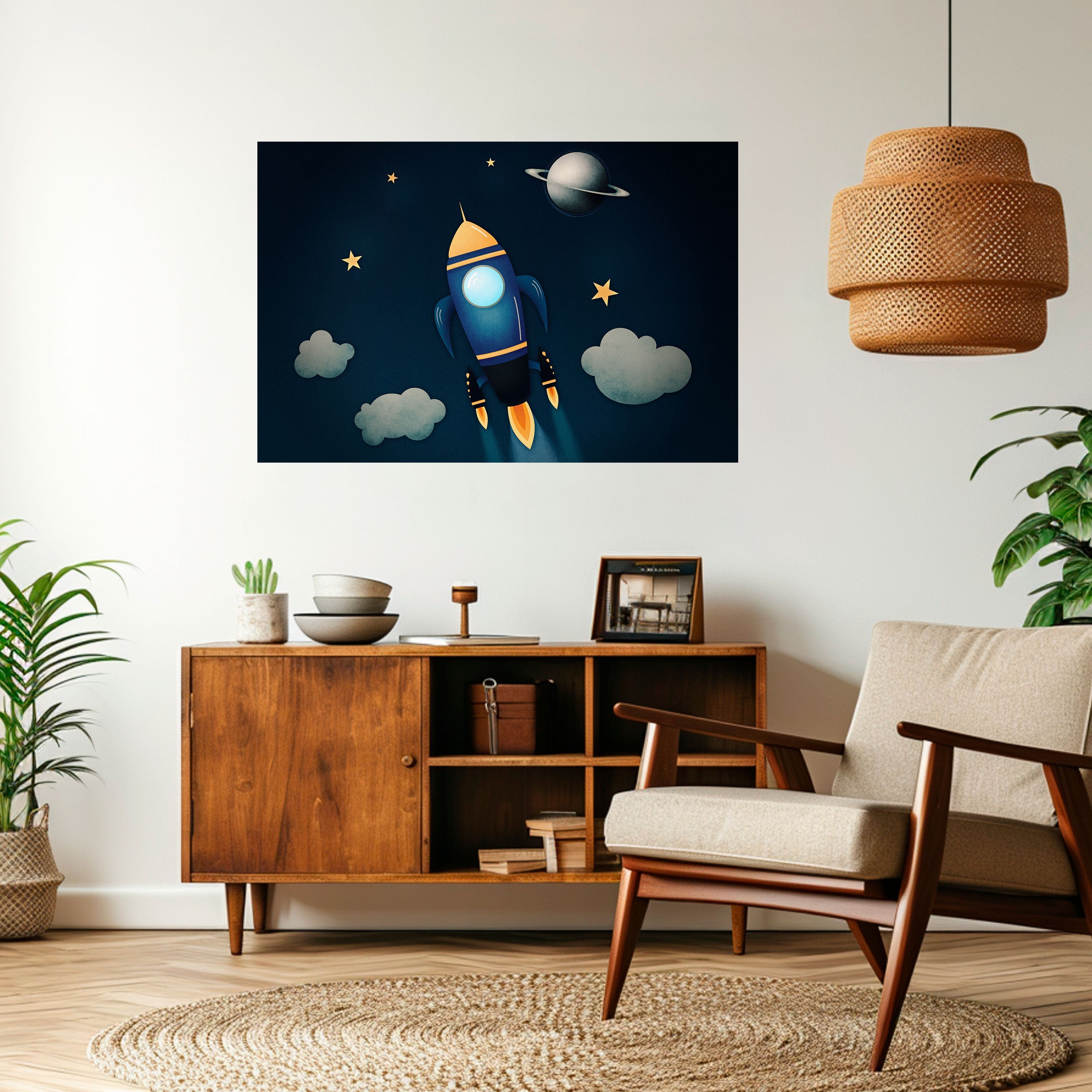 STELLAR SWING Peel and Stick Horizontal Poster