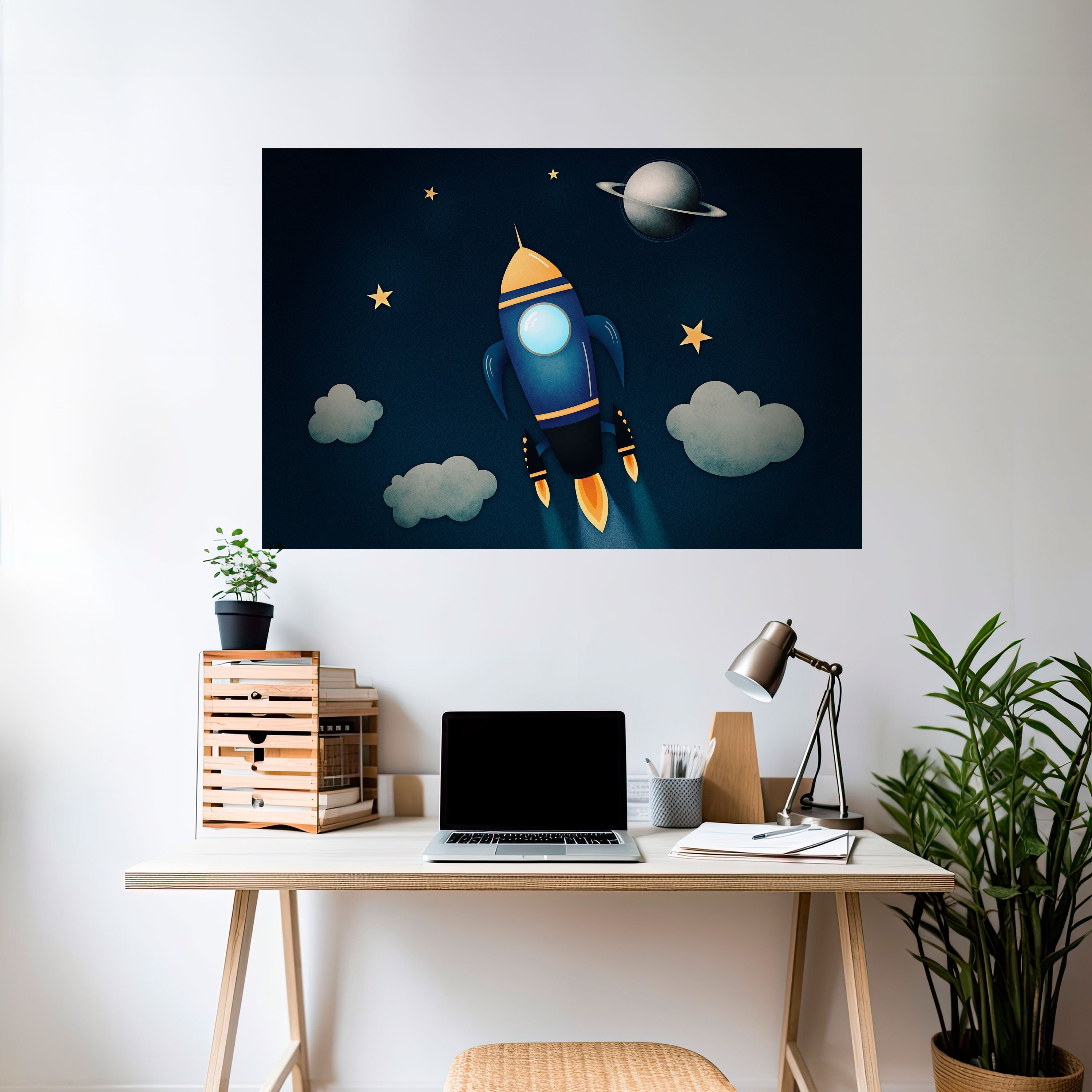 STELLAR SWING Peel and Stick Horizontal Poster