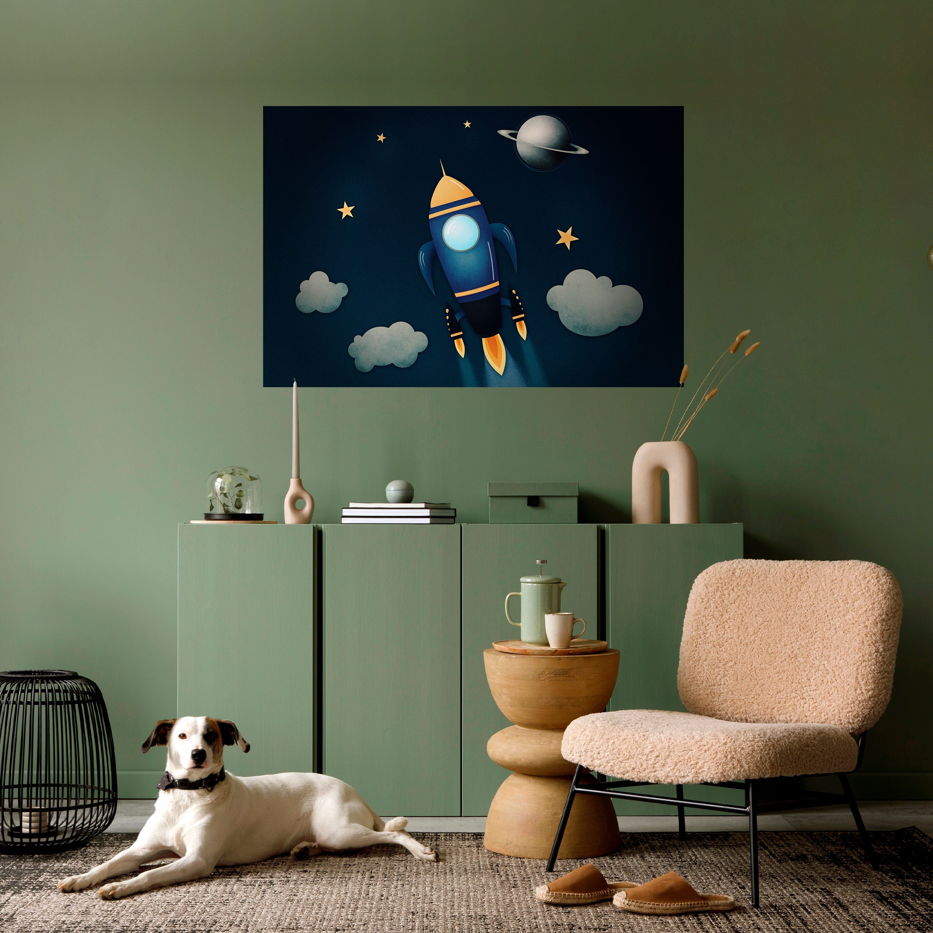 STELLAR SWING Peel and Stick Horizontal Poster