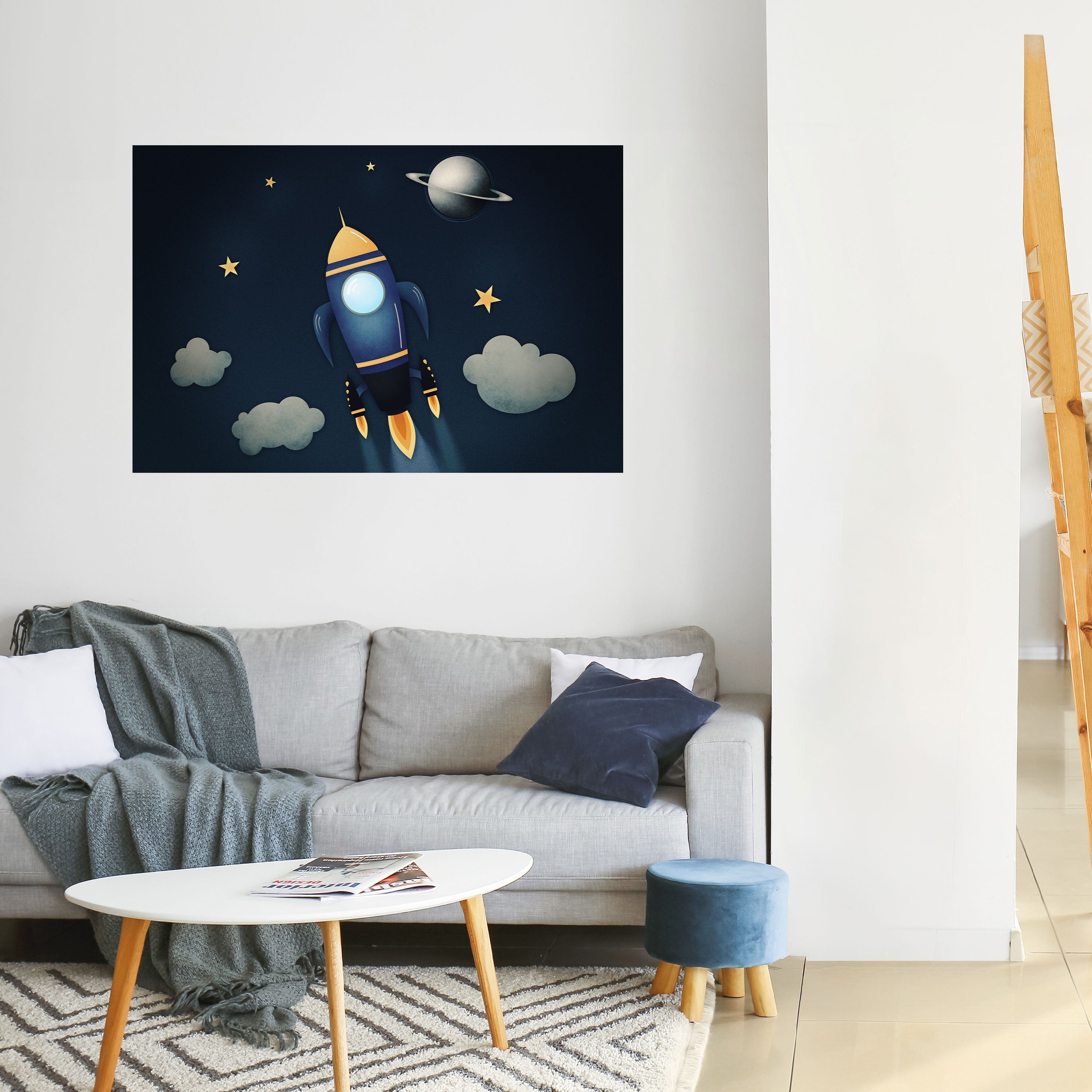 STELLAR SWING Peel and Stick Horizontal Poster