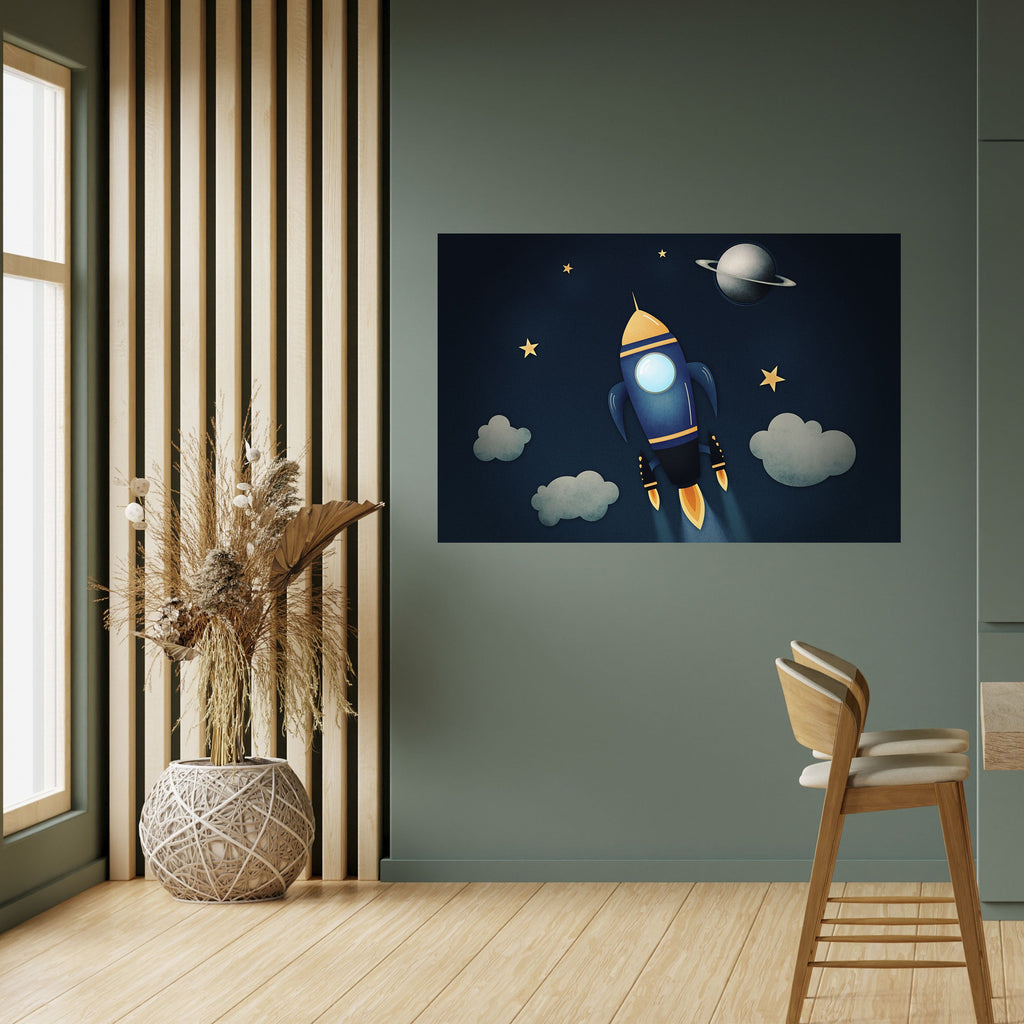 STELLAR SWING Peel and Stick Horizontal Poster