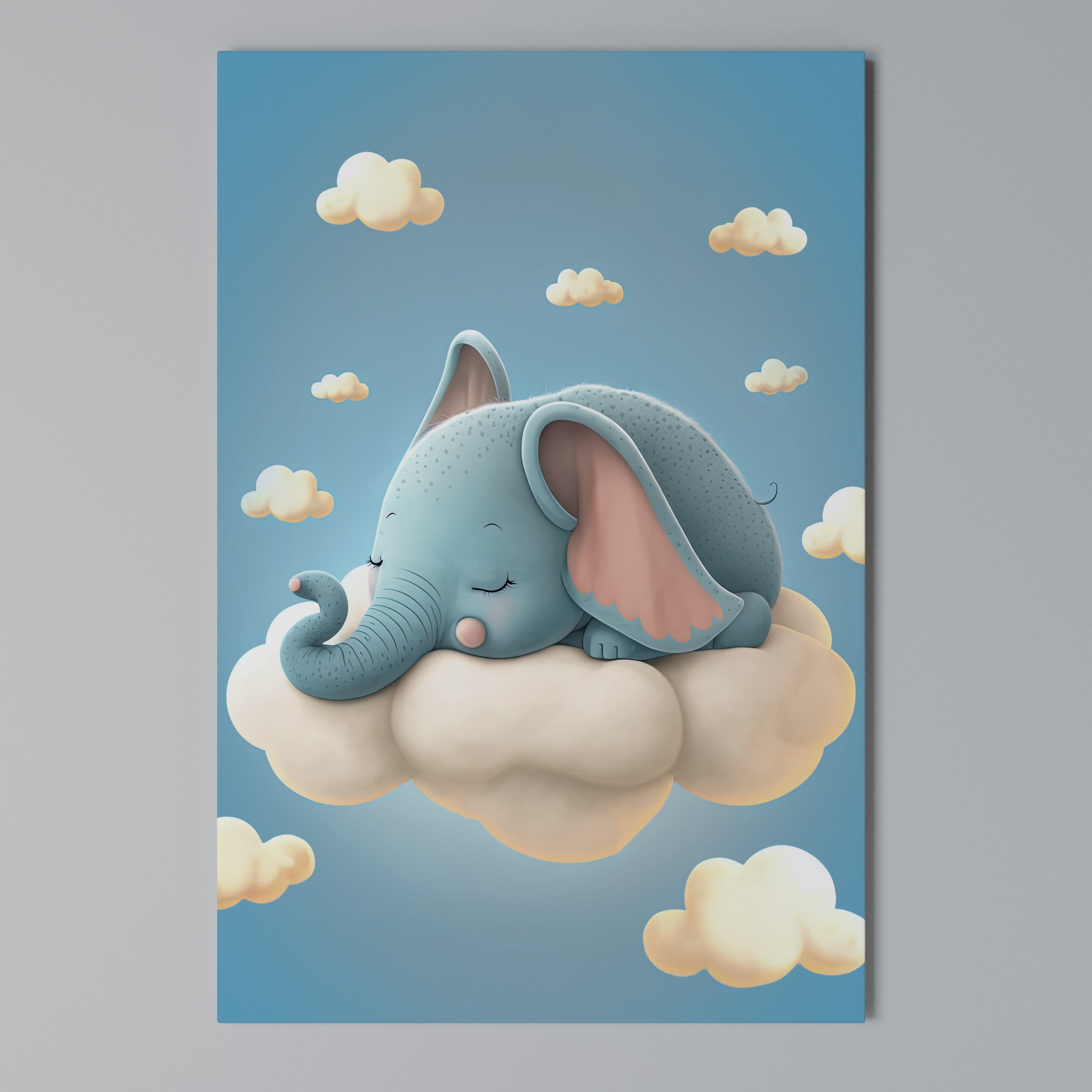 ELEPHANT DREAMS Vertical Canvas Print