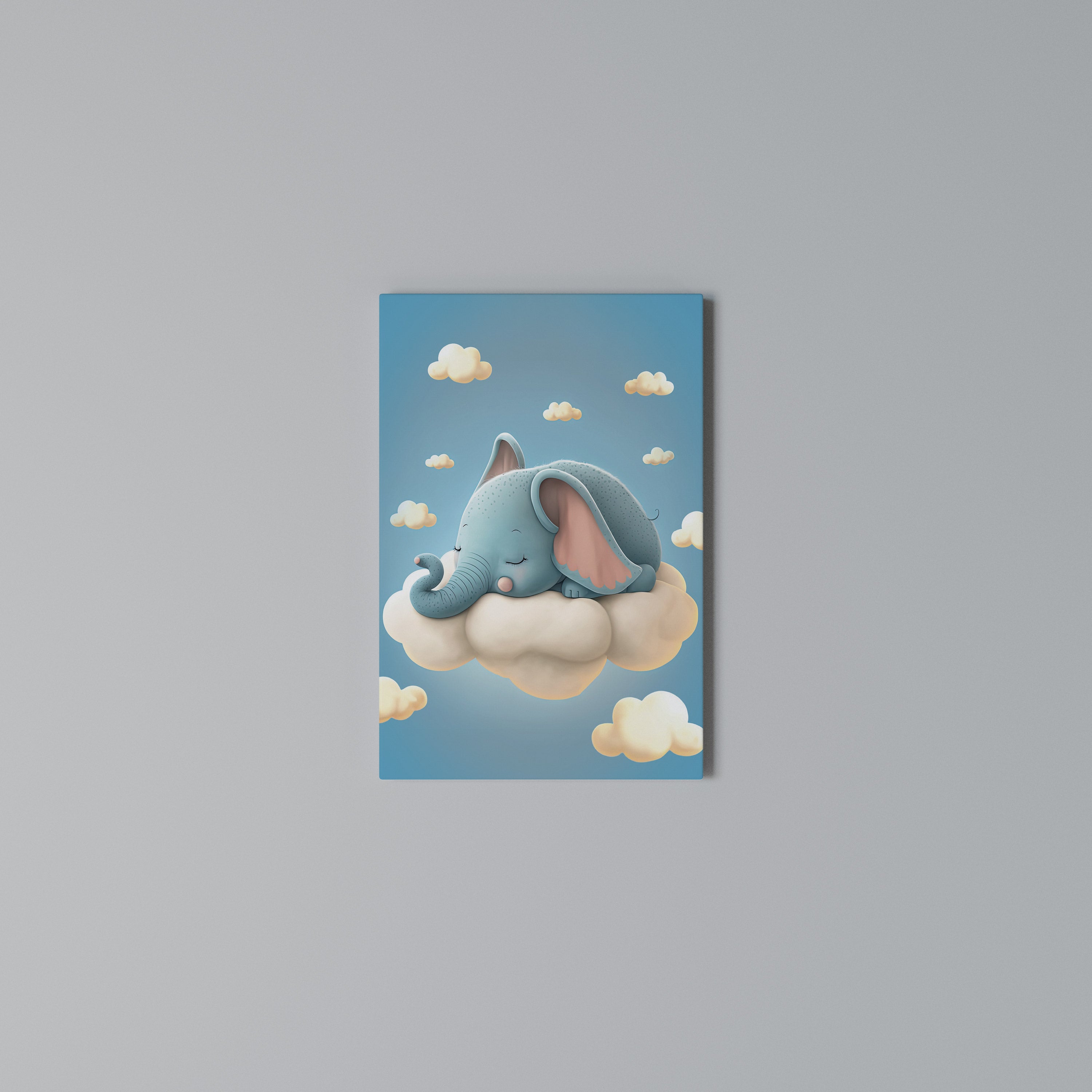 ELEPHANT DREAMS Vertical Canvas Print