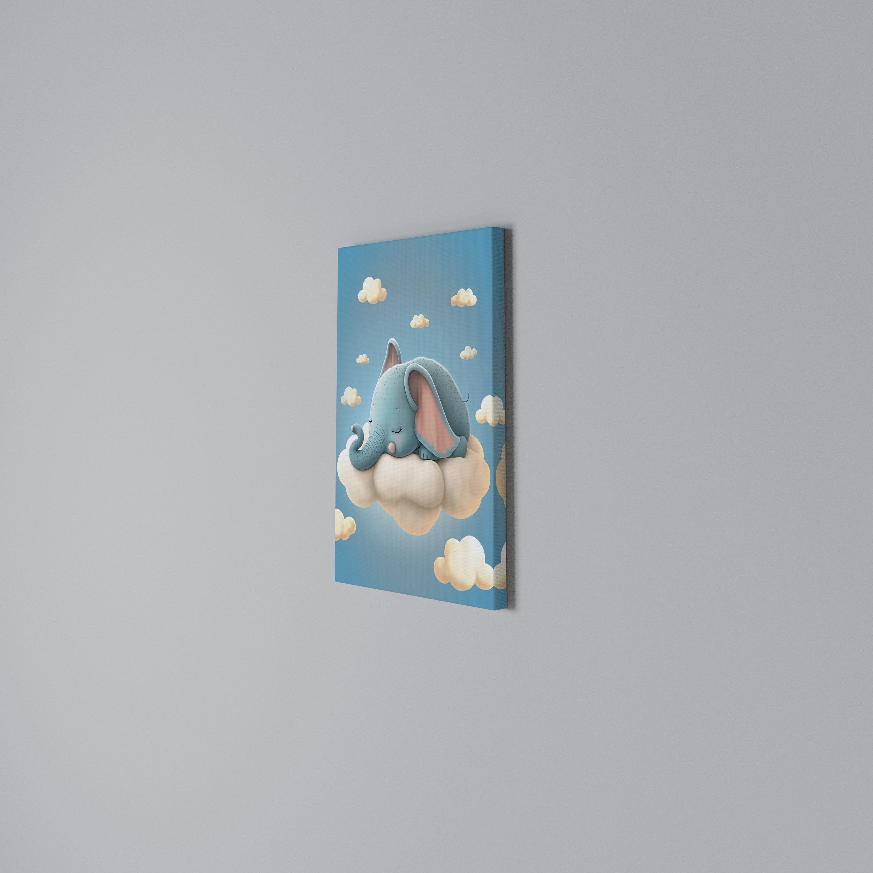ELEPHANT DREAMS Vertical Canvas Print