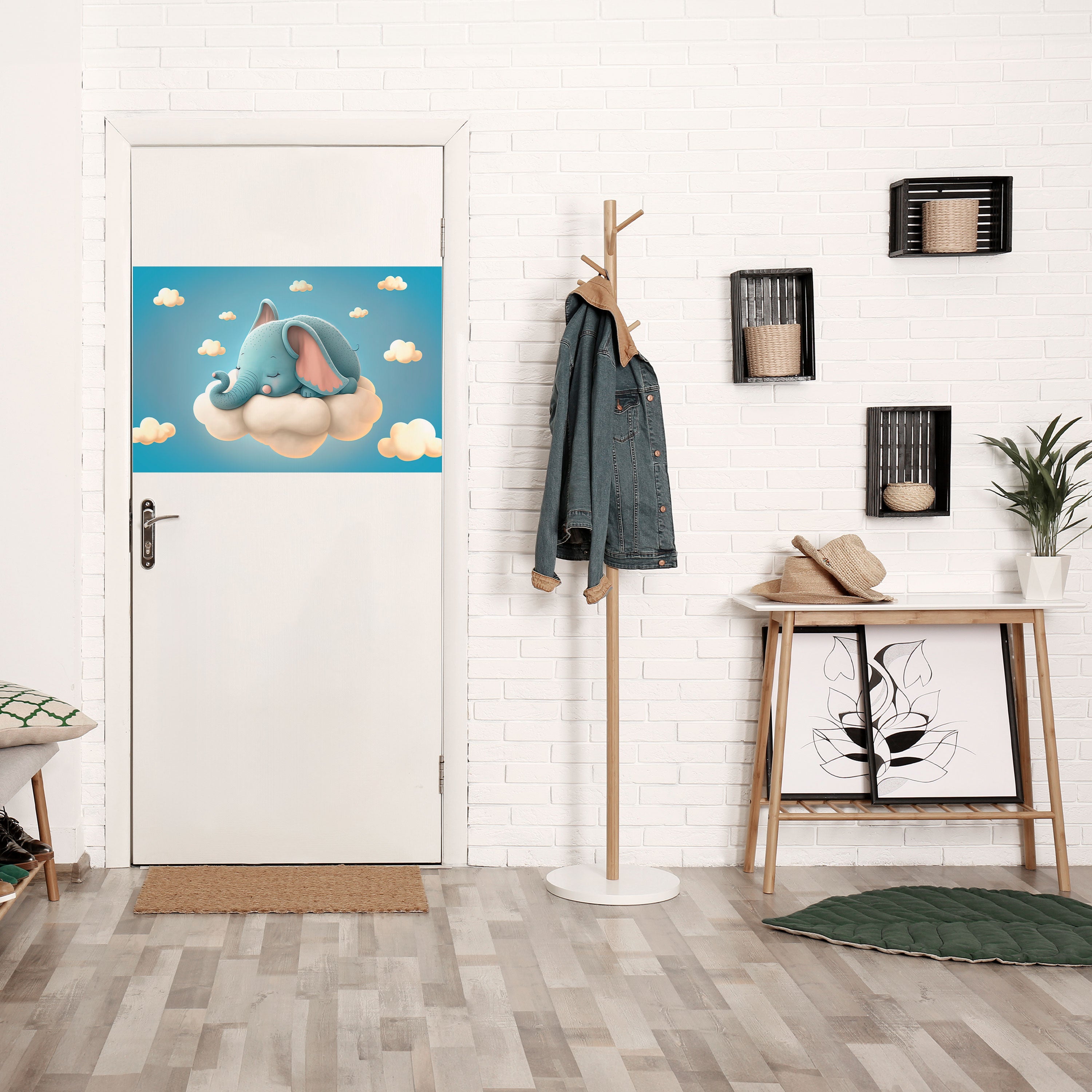 ELEPHANT DREAMS Peel and Stick Horizontal Poster