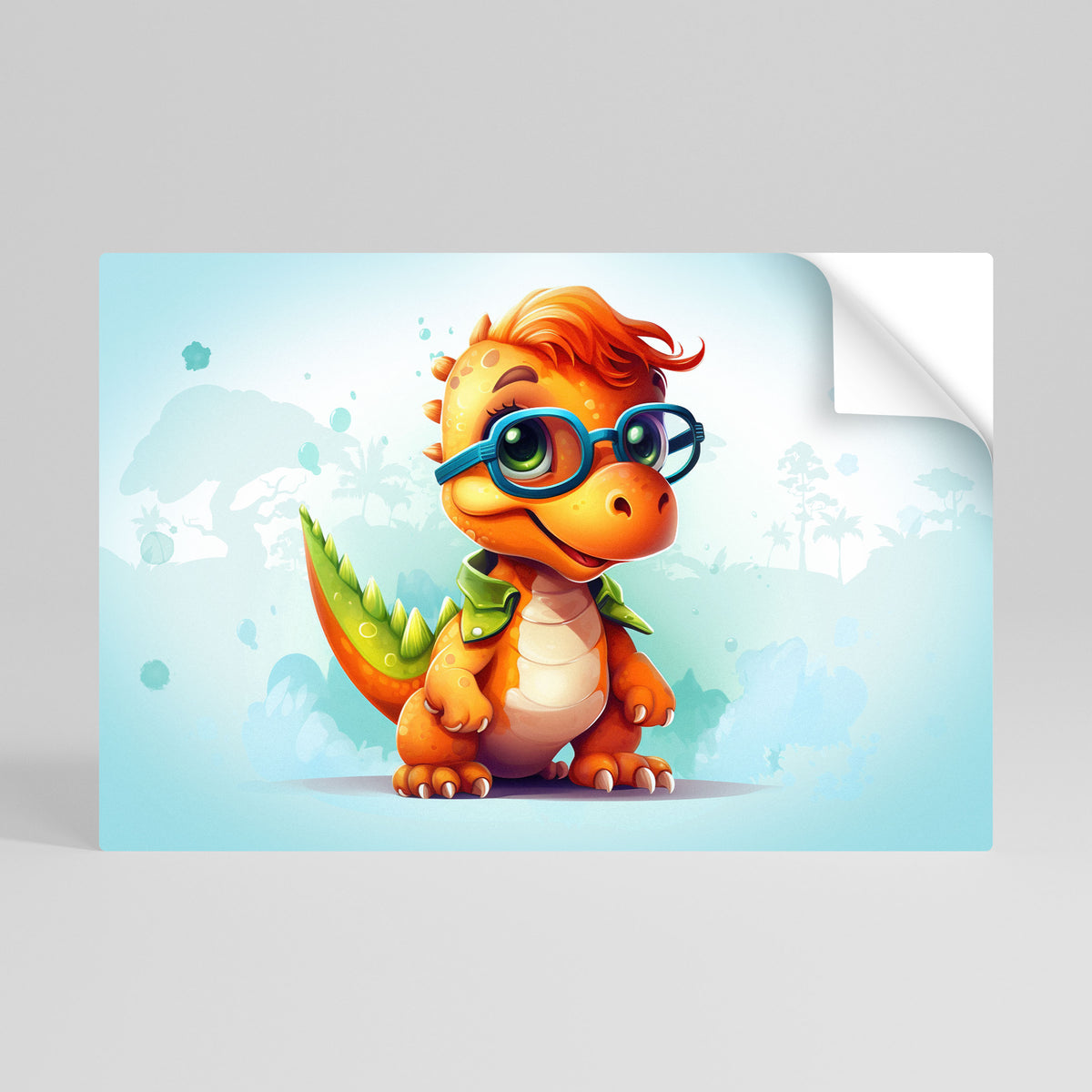 KIDDOSAURUS REX Αυτοκόλλητη Αφίσα οριζόντια