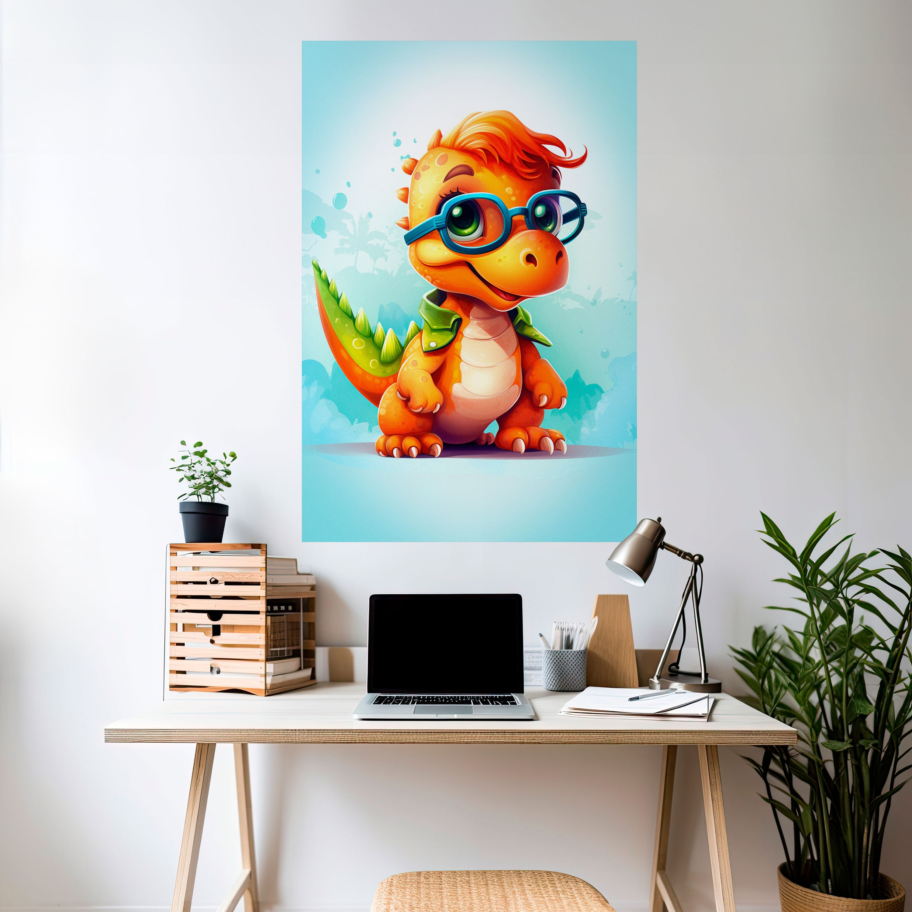 Αφίσα KIDDOSAURUS REX με κάθετη κόλλα και κόλλα