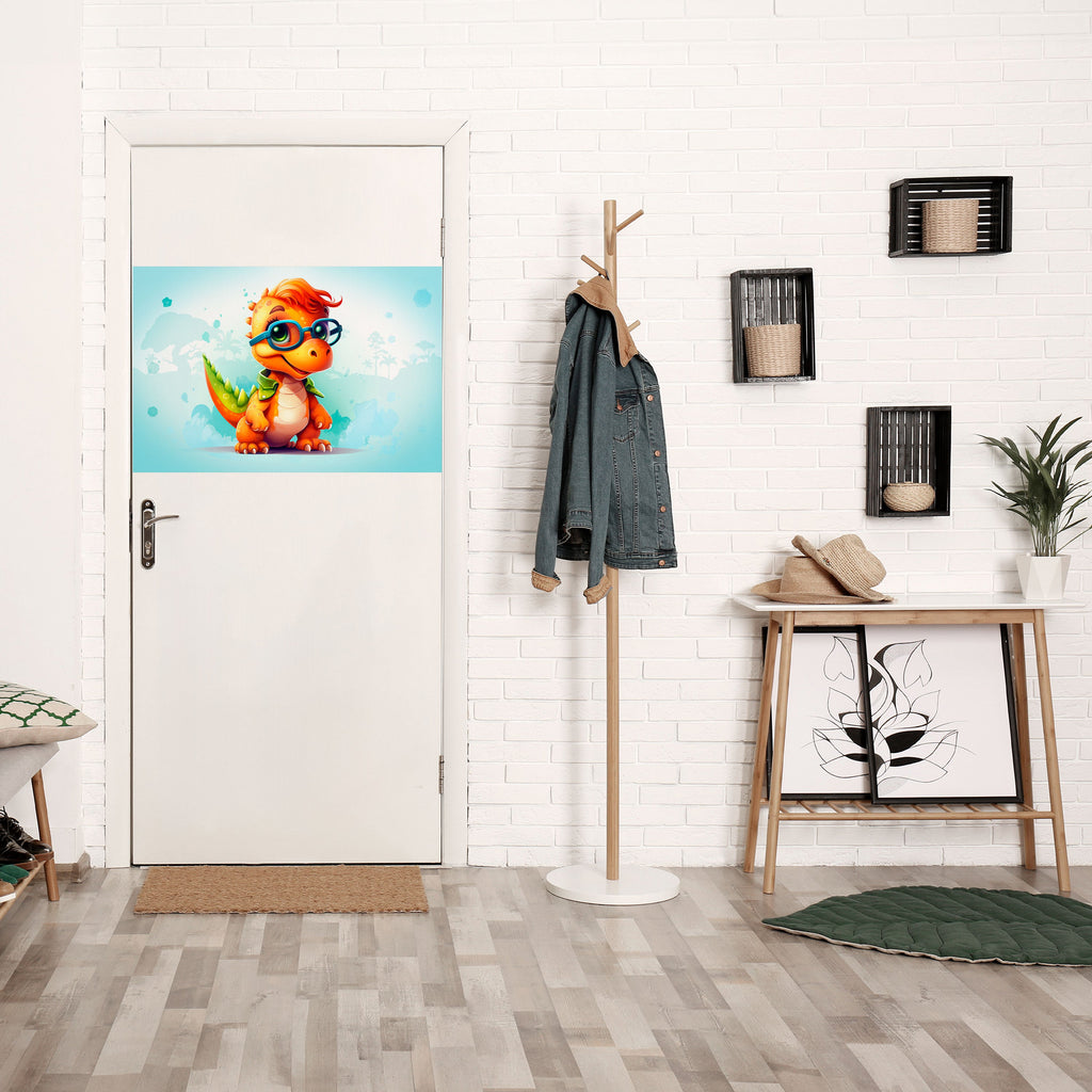 KIDDOSAURUS REX Peel and Stick Horizontal Poster