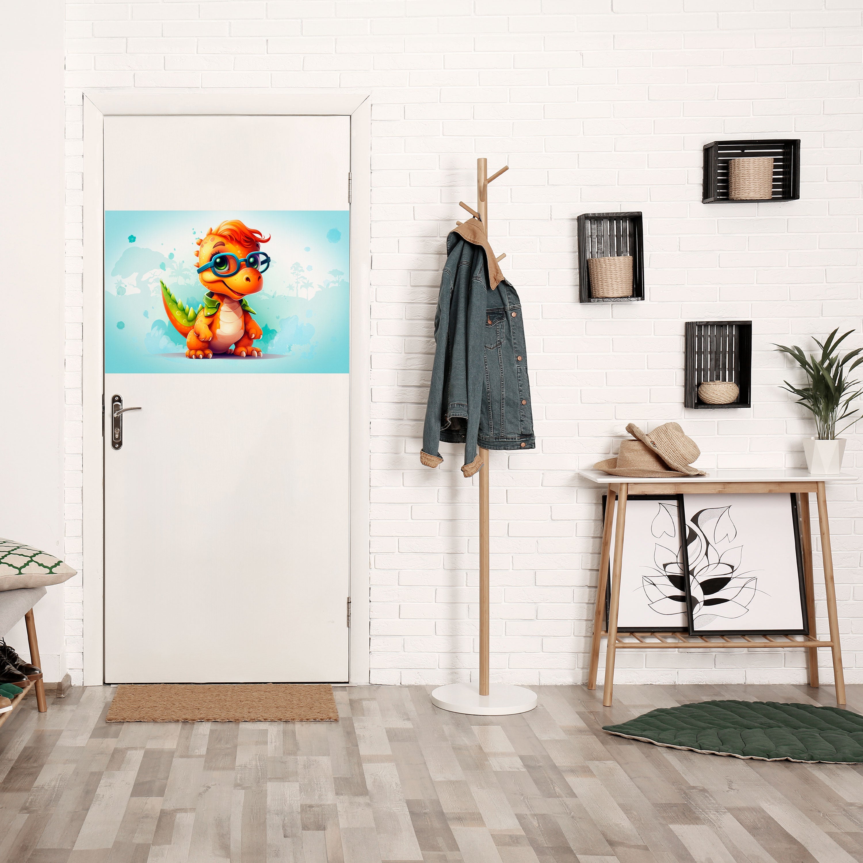 KIDDOSAURUS REX Peel and Stick Horizontal Poster