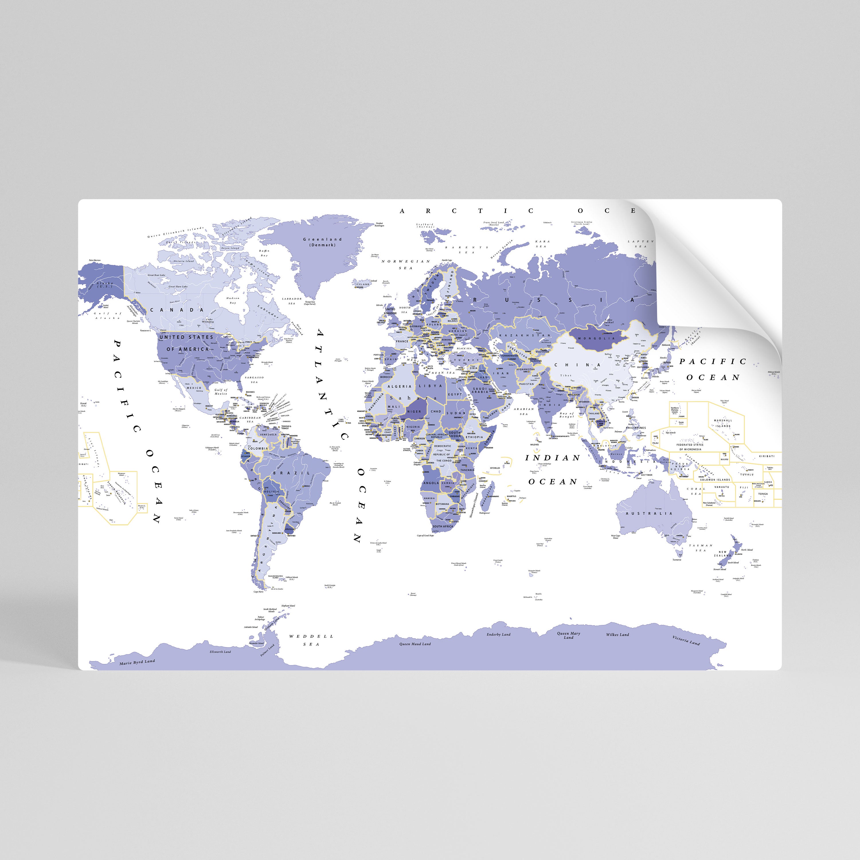 VIOLET WORLDVIEW Αυτοκόλλητη Αφίσα οριζόντια